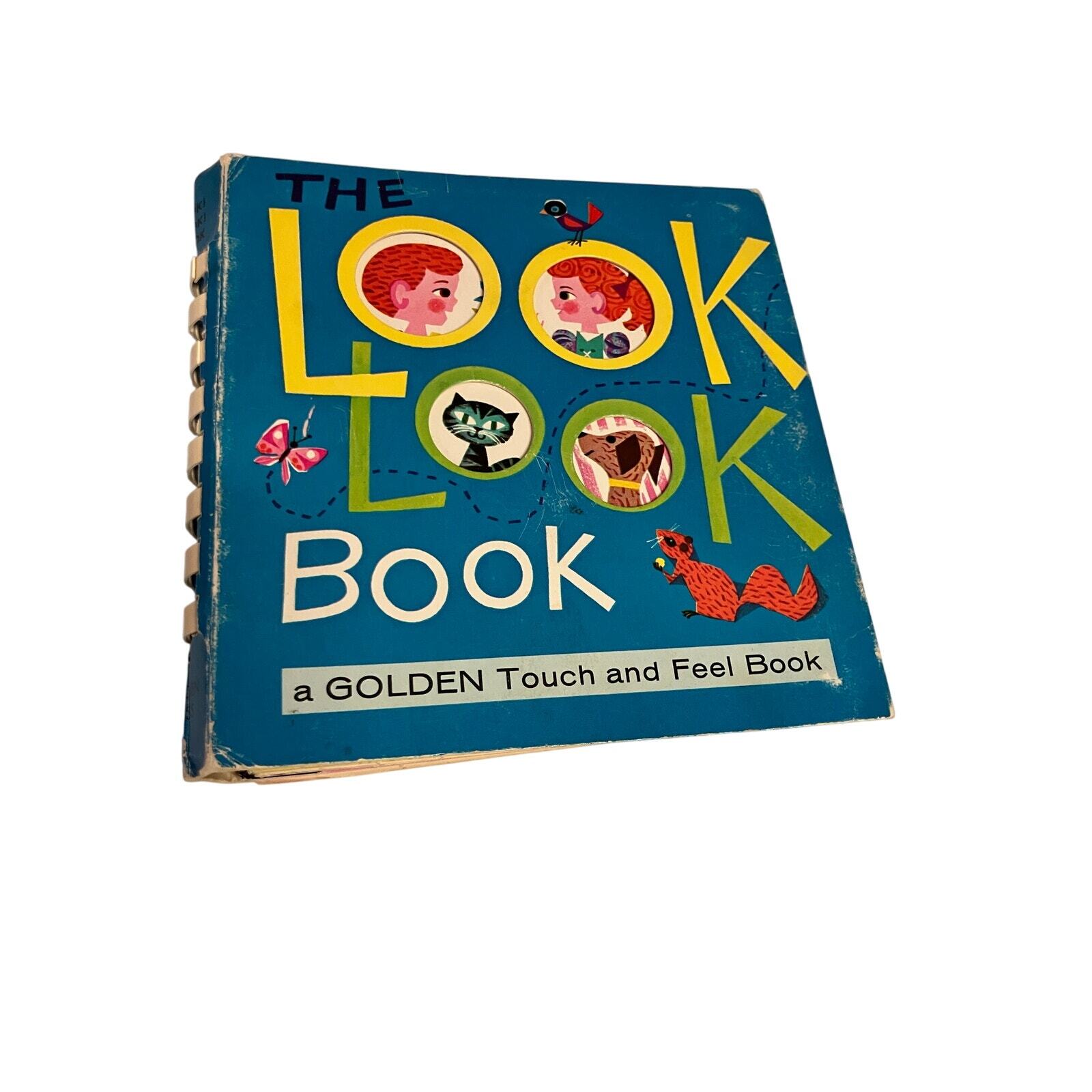 The LOOK LOOK BOOK, Vintage, 50s-60s(?) Board Book Children’s Interactive Golden