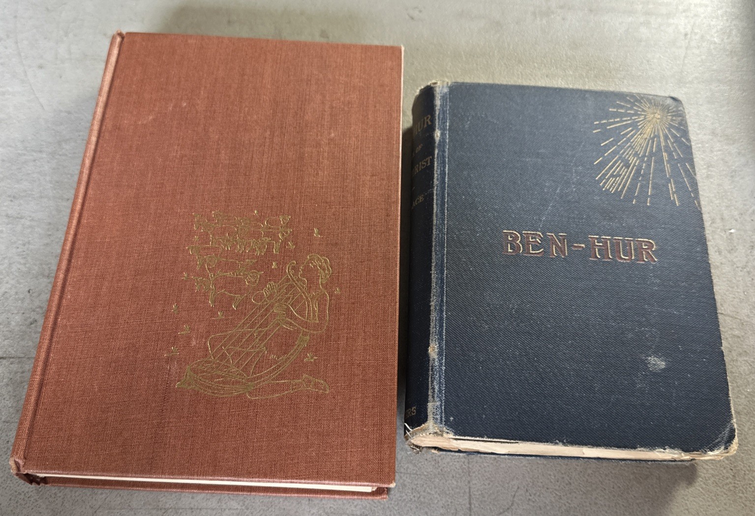 (2) Religious Books. Ben Hur Book Lew Wallace 1880, & David The King by Schmitt