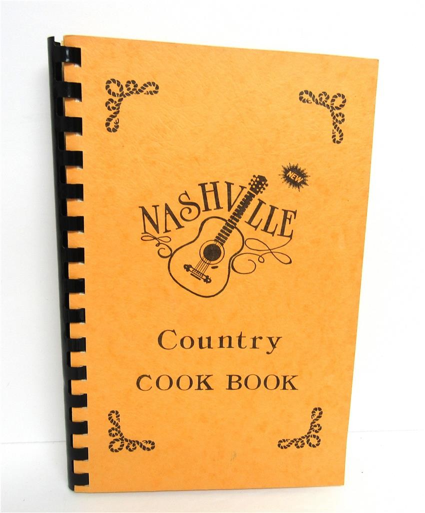 Vtg Nashville Country Cook Book signed by Irlene Mandrell spiral-bound softcover