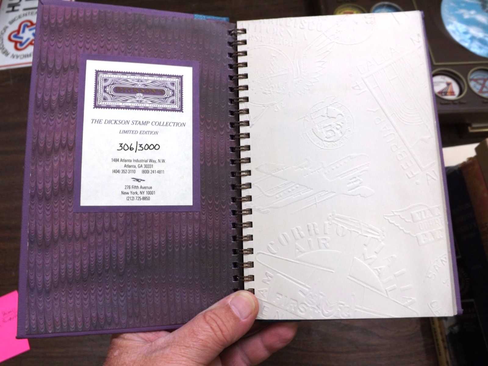 DICKSON STAMP COLLECTION DUFFY DESIGN GROUP PRINTING ATLANTA GA 1989 HB BOOK