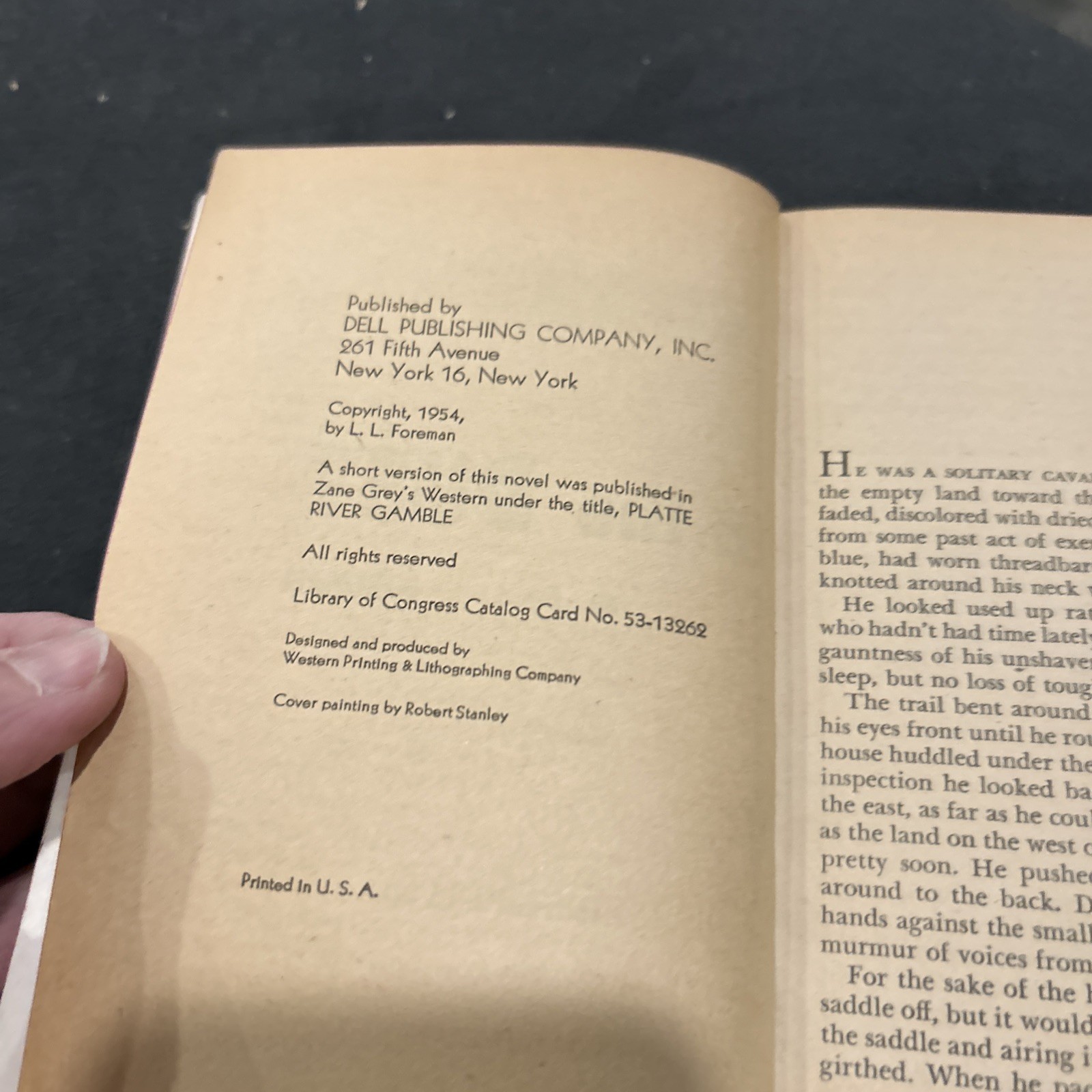 UNREAD Dell FIRST EDITION #11: ARROW IN THE DUST l.l. foreman 1954