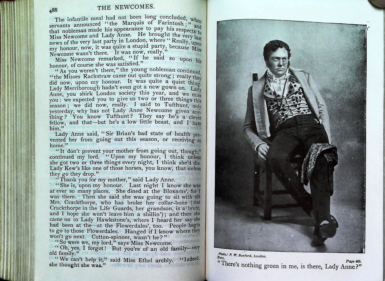 W M Thackeray: The Newcomes Hardback Collins c1910 illustrated with photographs