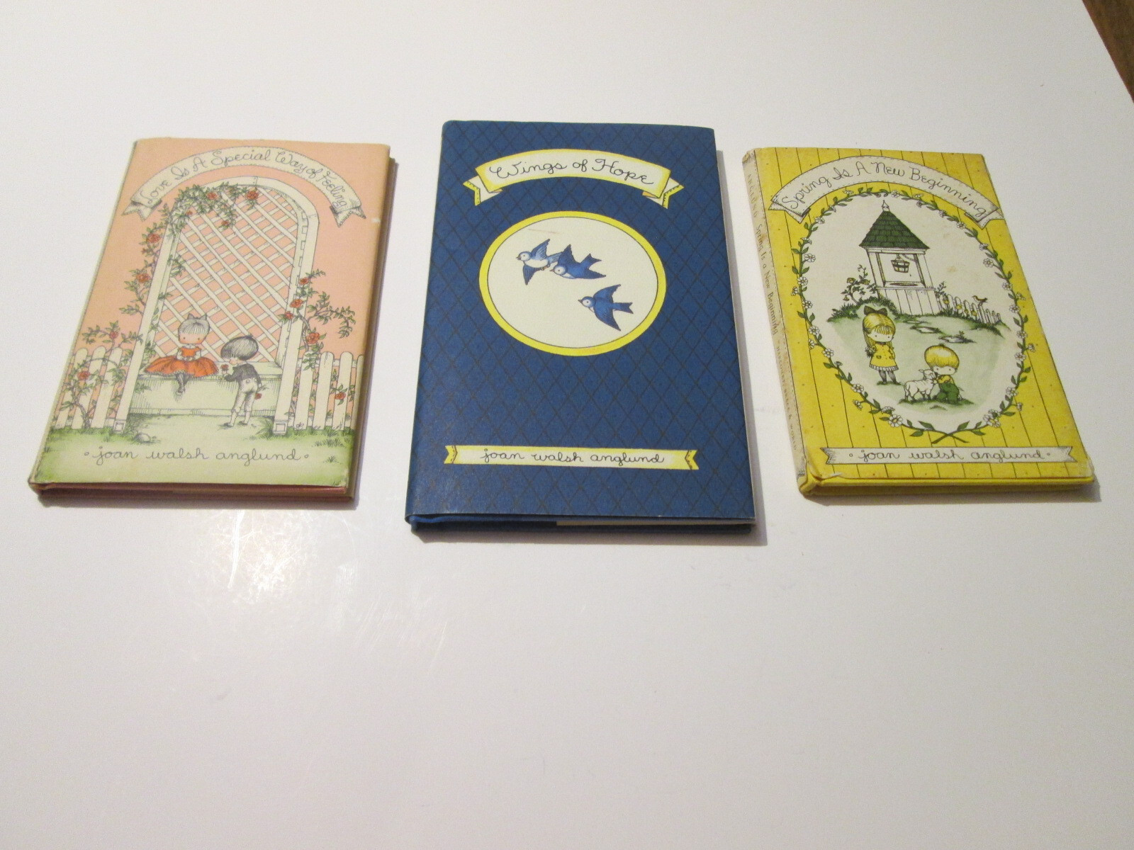 Lot 3 Joan Walsh Anglund HC Books Love is Special Spring Beginning Wings of Hope