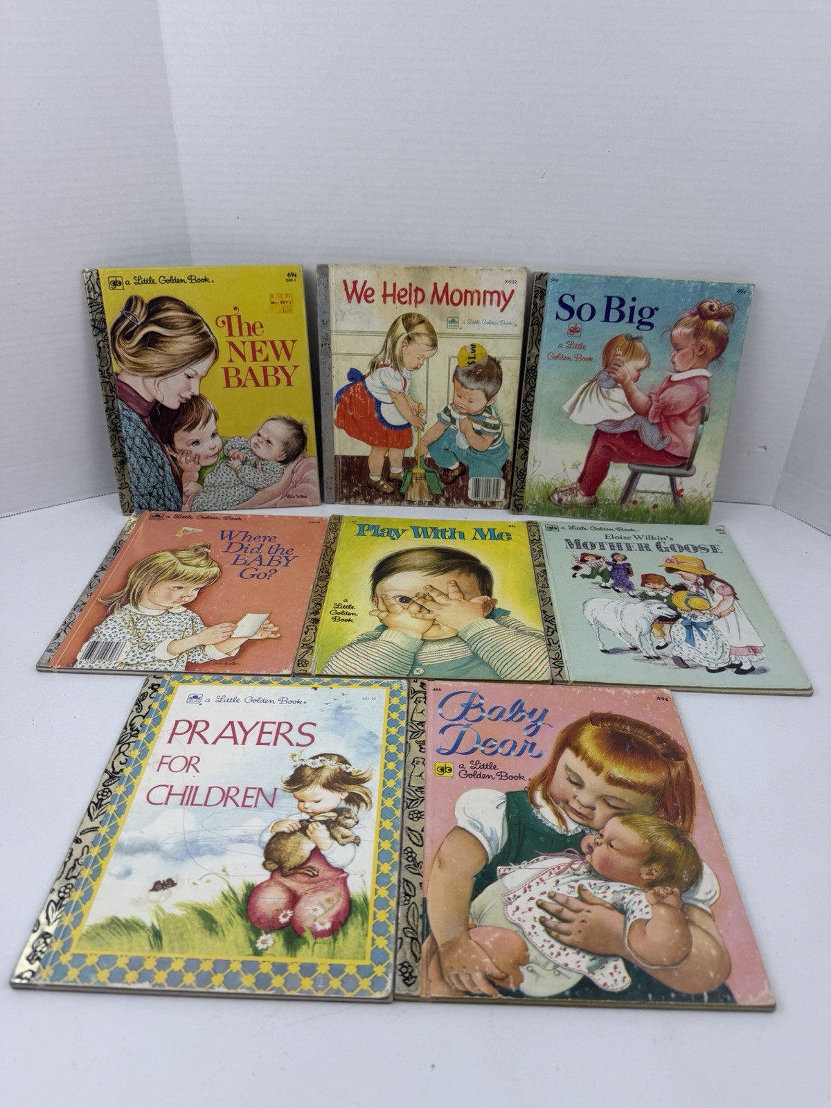 Vintage Little Golden Books/Lot of 8/ALL Illustrated by ELOISE WILKIN