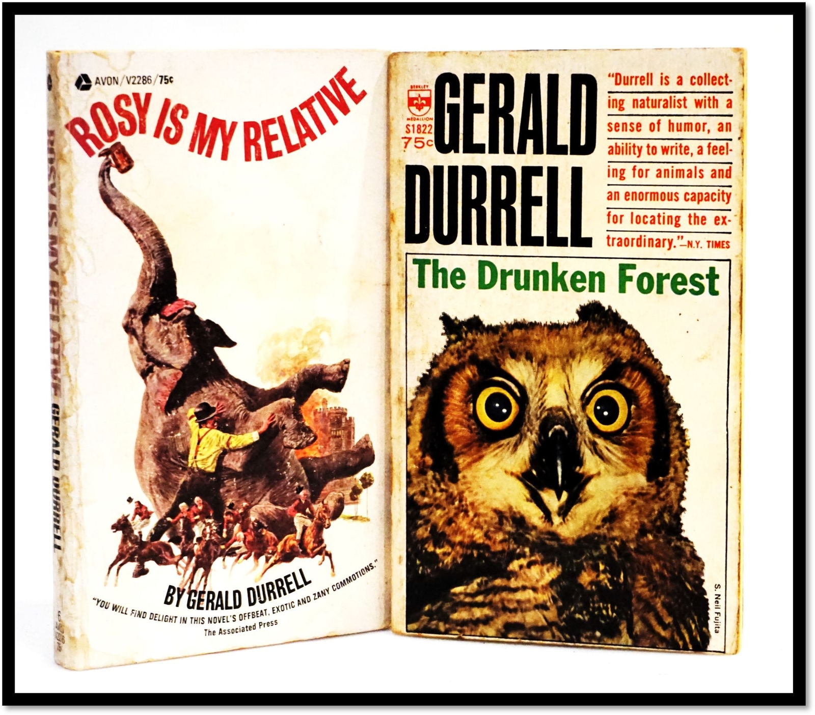 Gerald Durrell / The Drunken Forest & Rosy Is My Relative South America & India