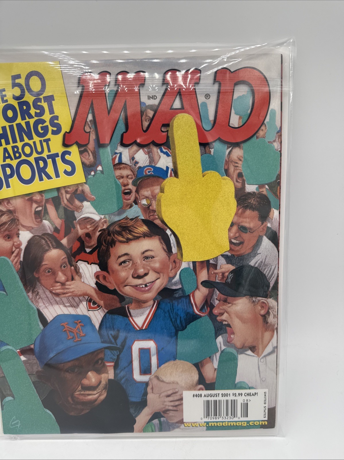 Vintage MAD Magazine Issue #408 August 2001 THE 50 WORST THINGS ABOUT SPORTS