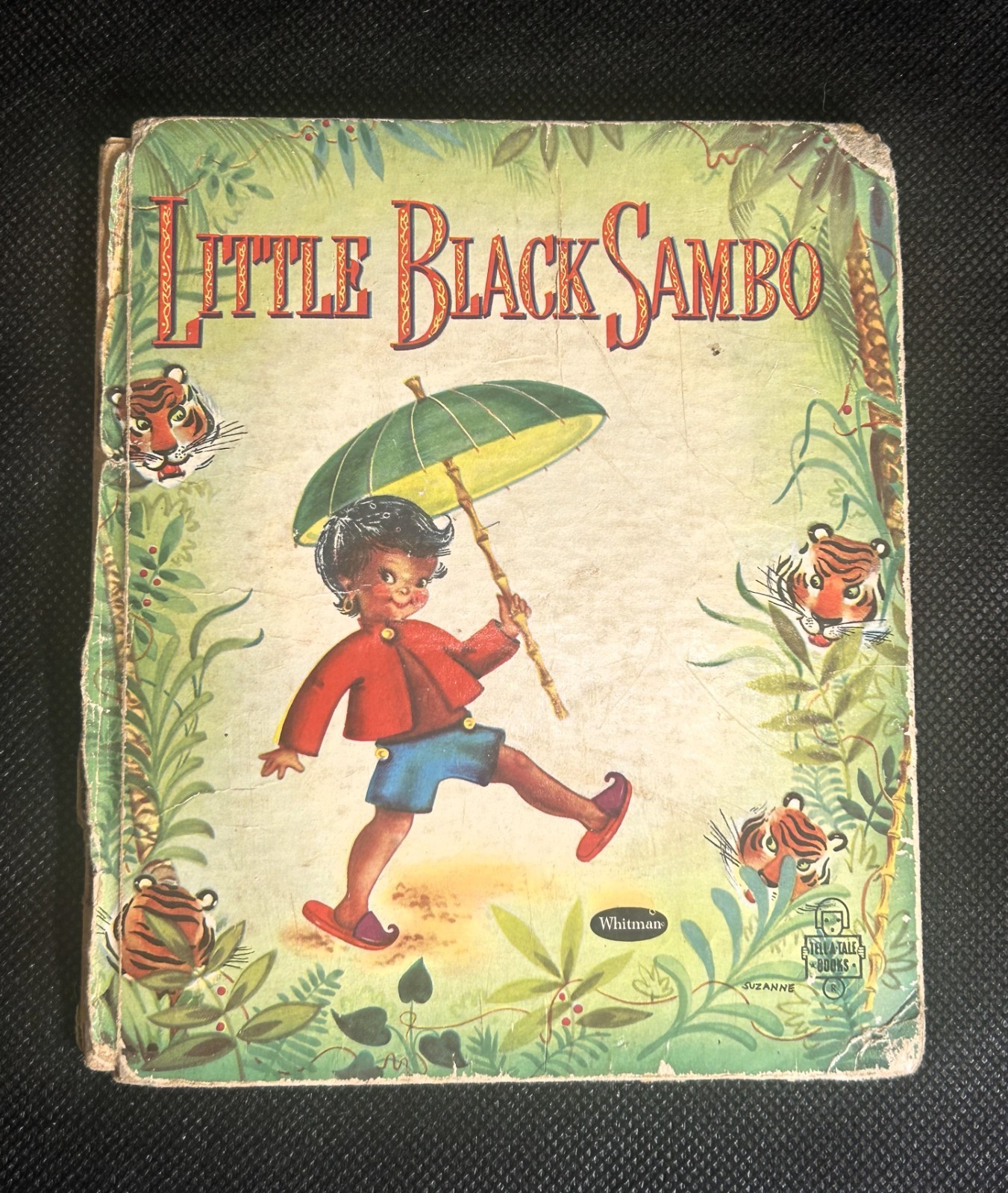 Vintage 1950 Edition Little Black Sambo Children’s Book Whitman Tell-A-Tale Book