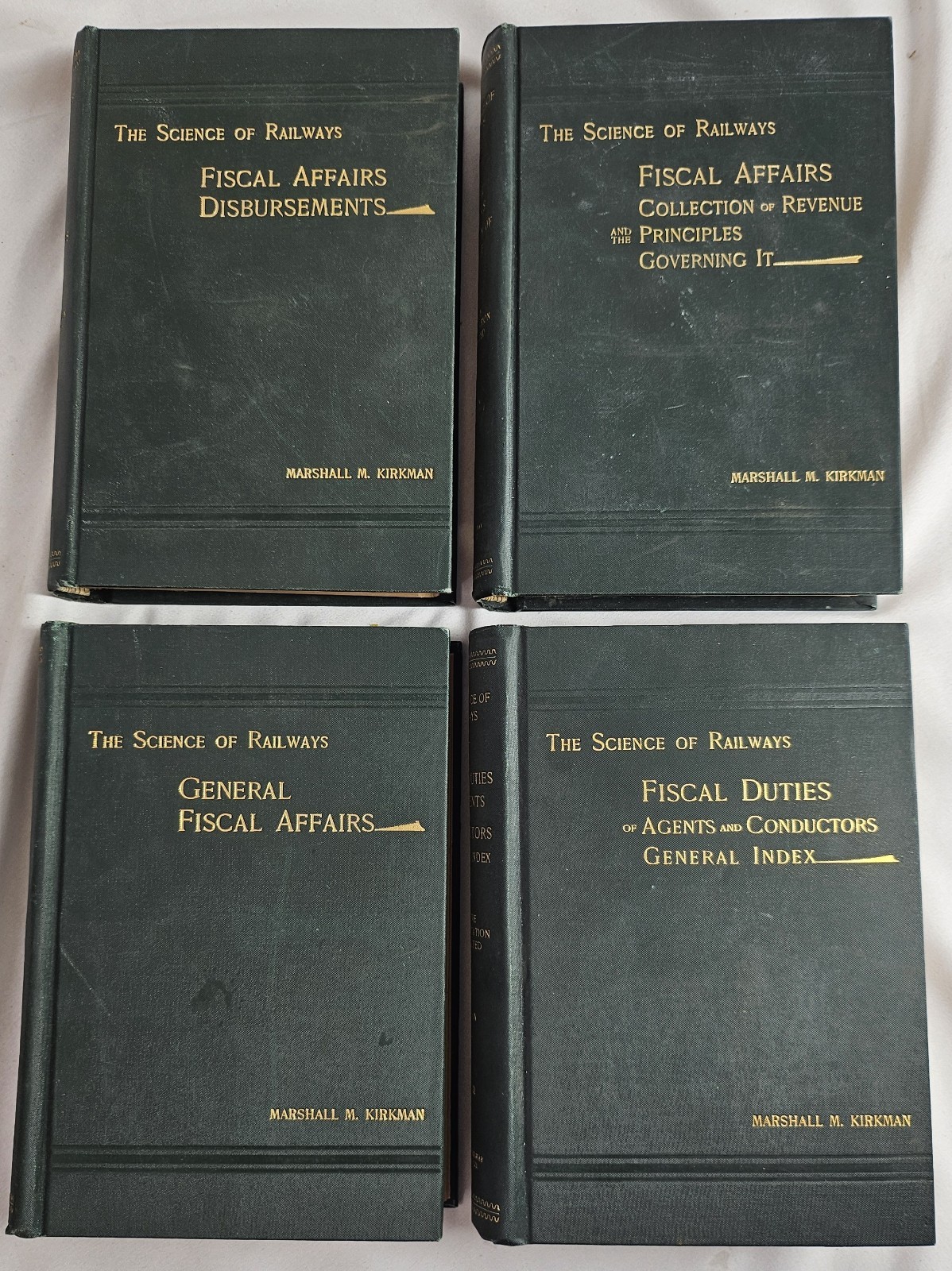 The Science of Railways by Marshall M. Kirkman VTG 1895 HC Books Complete Set