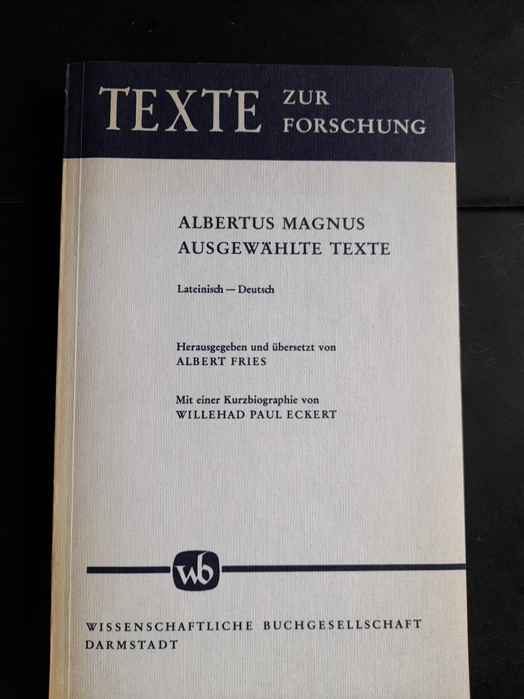 Albertus Magnus: Selected Texts 1981