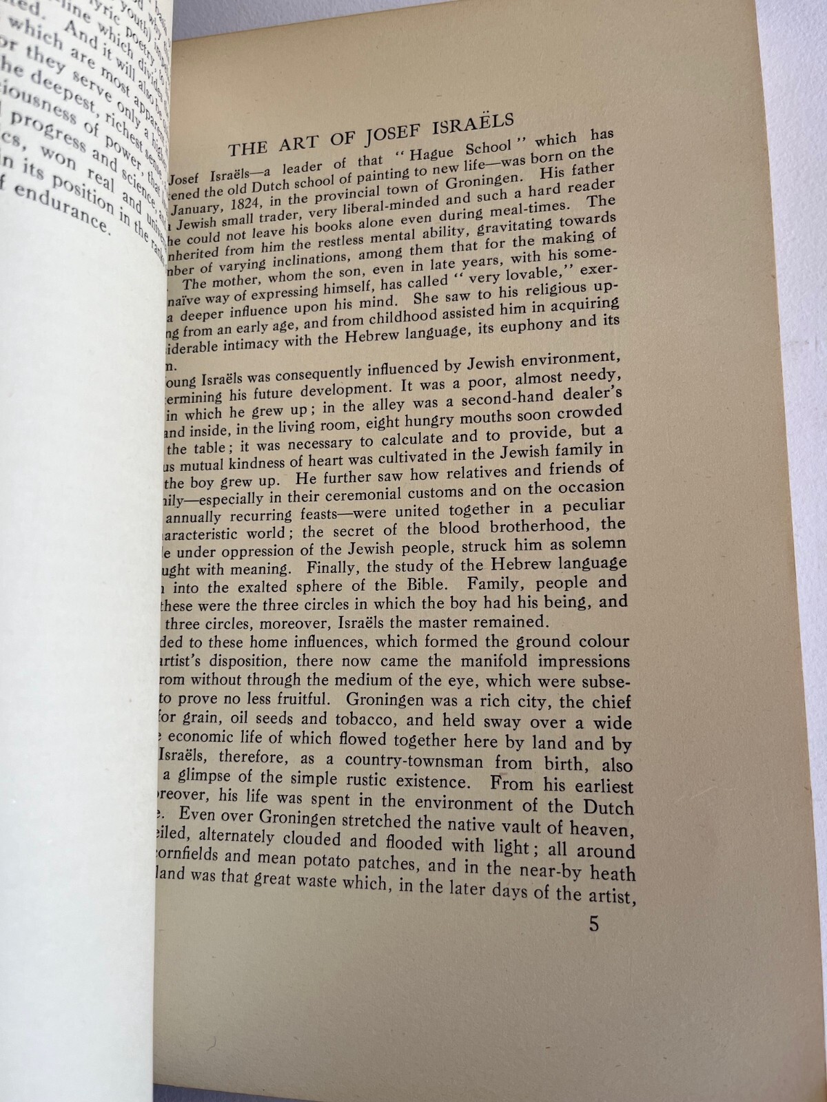 JOSEF ISRAELS by Dr. Max Eisler / Studio, Ltd. 1924, London, art