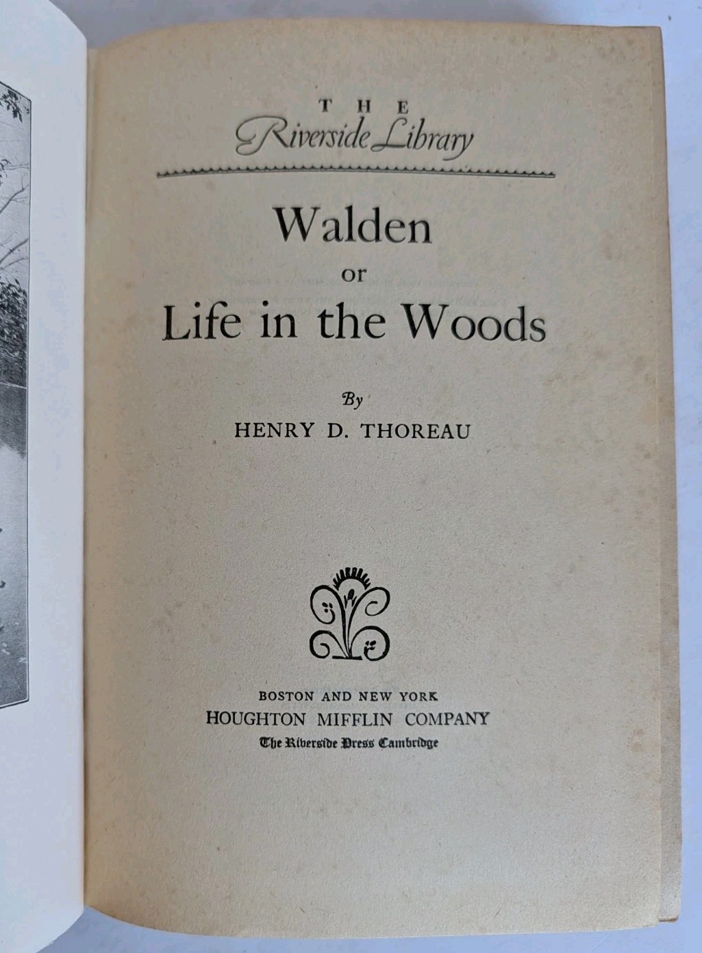 Antique Walden by Henry David Thoreau 1906 Hardcover