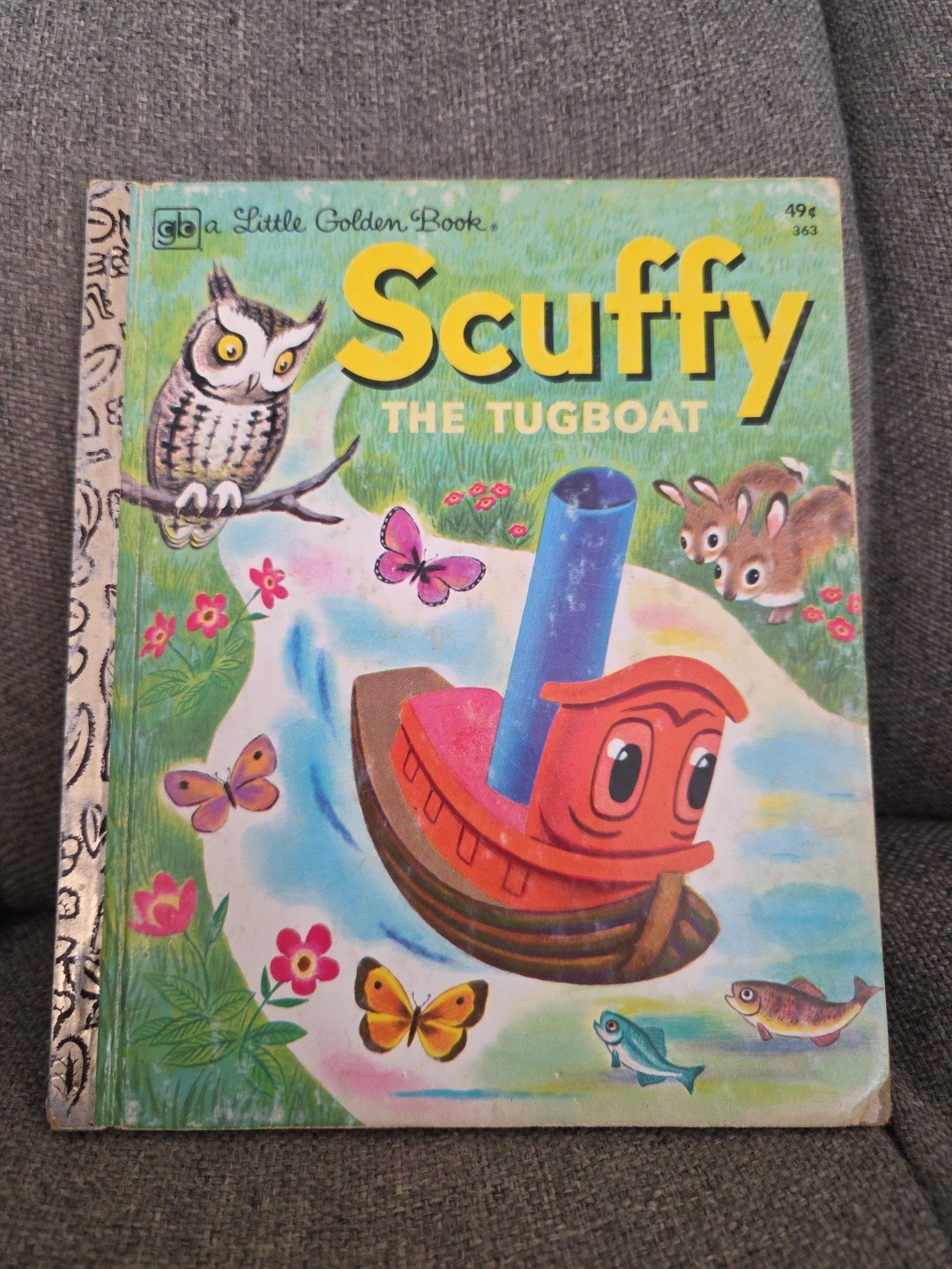 Scuffy the Tugboat ~ vintage children’s Golden Press book, Gertrude Crampton