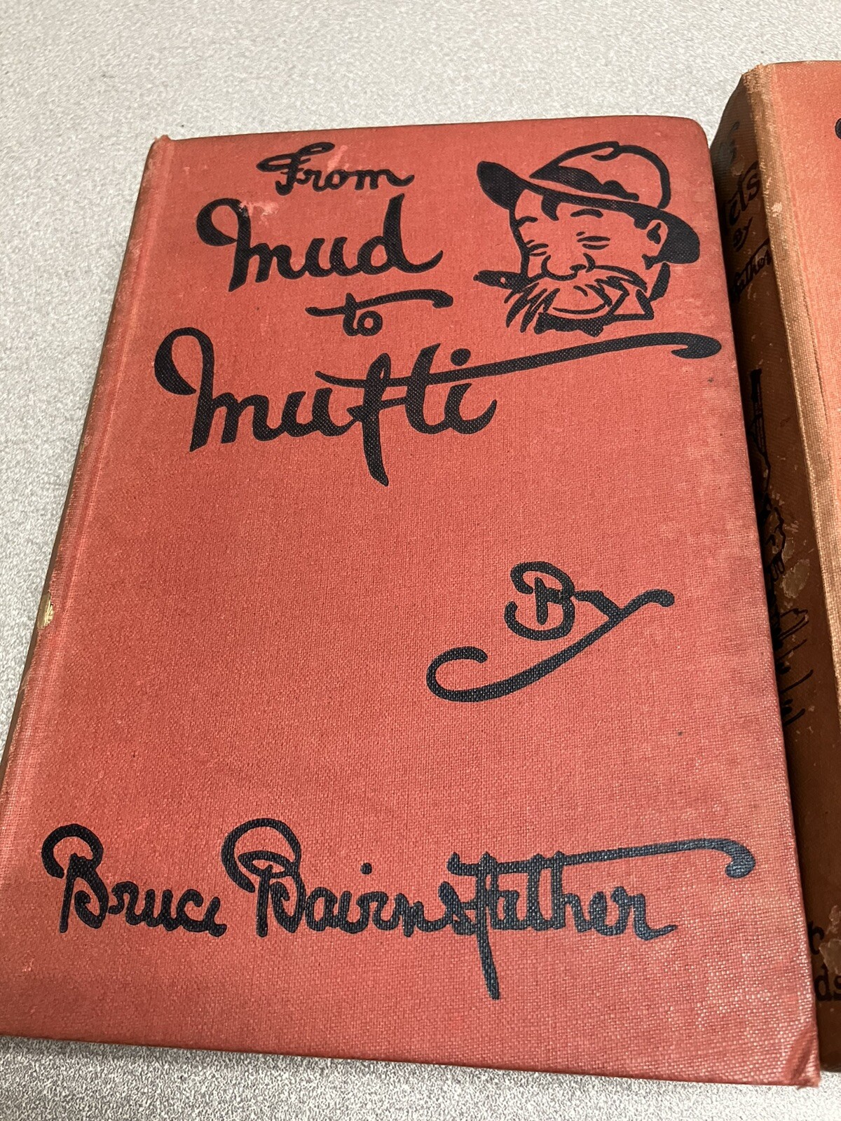 Mud & Mufti + Bullets & Billets by Bruce Bairnsfather Vintage 1910’s (Lot of 2)