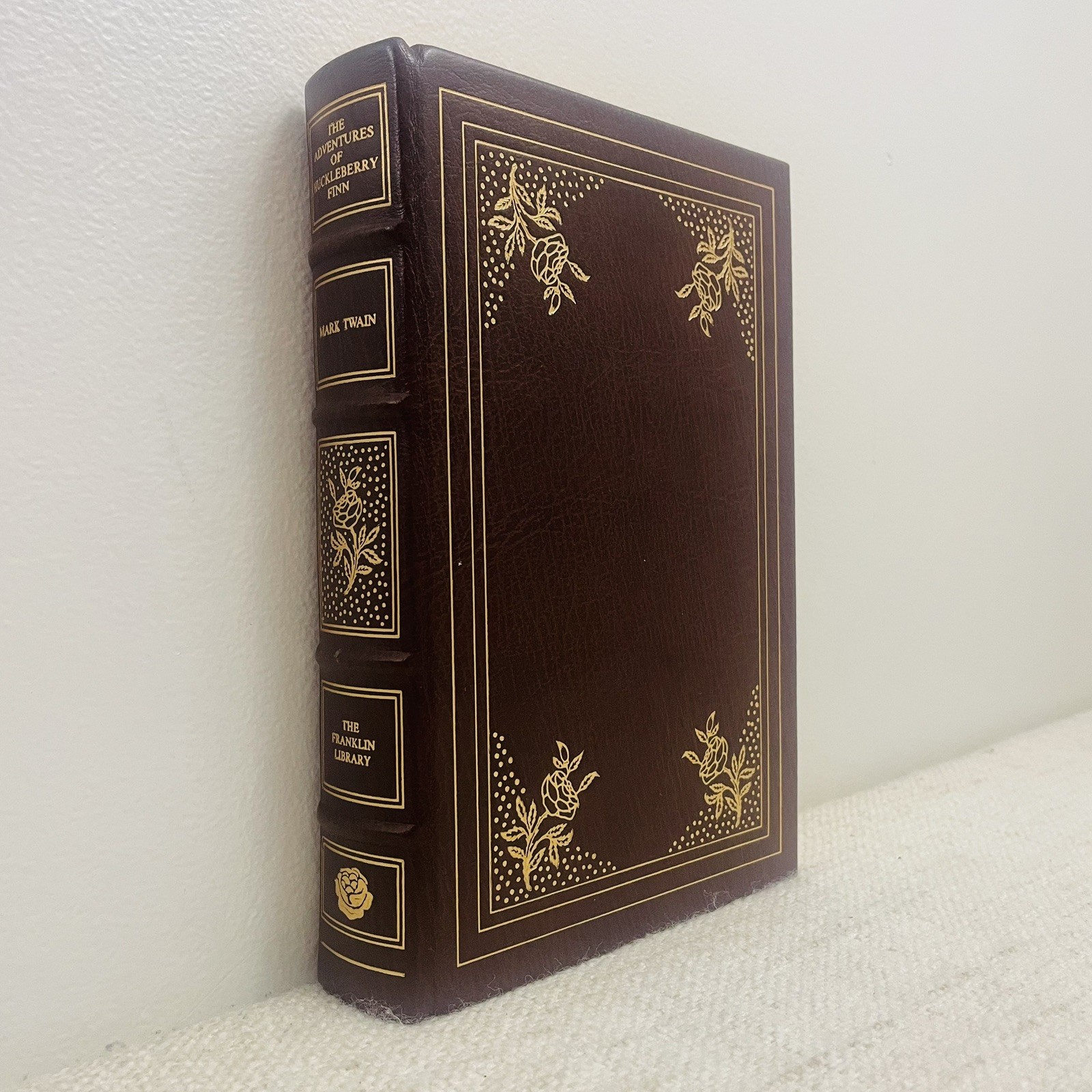 Franklin Library The Adventures of Huckleberry Finn Mark Twain Best-Loved Books