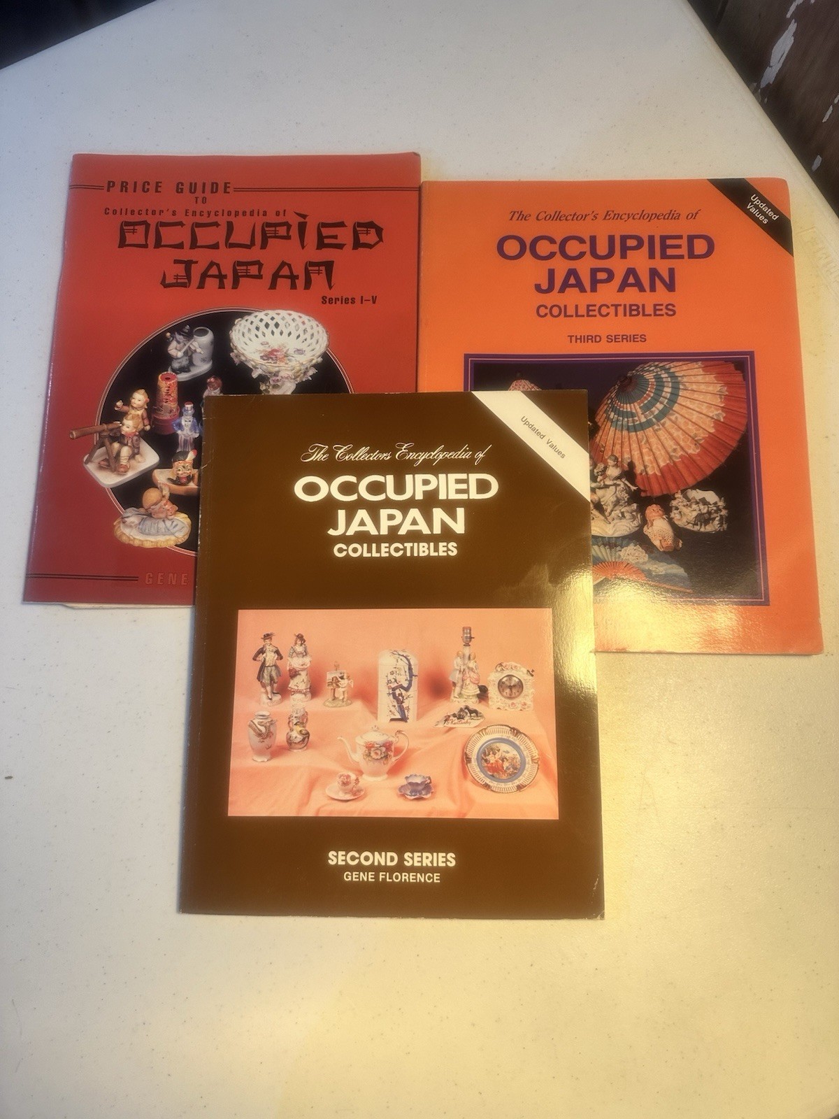 Occupied Japan Books Gene Florence Paperback Series 2,3and I-V. All Three Good