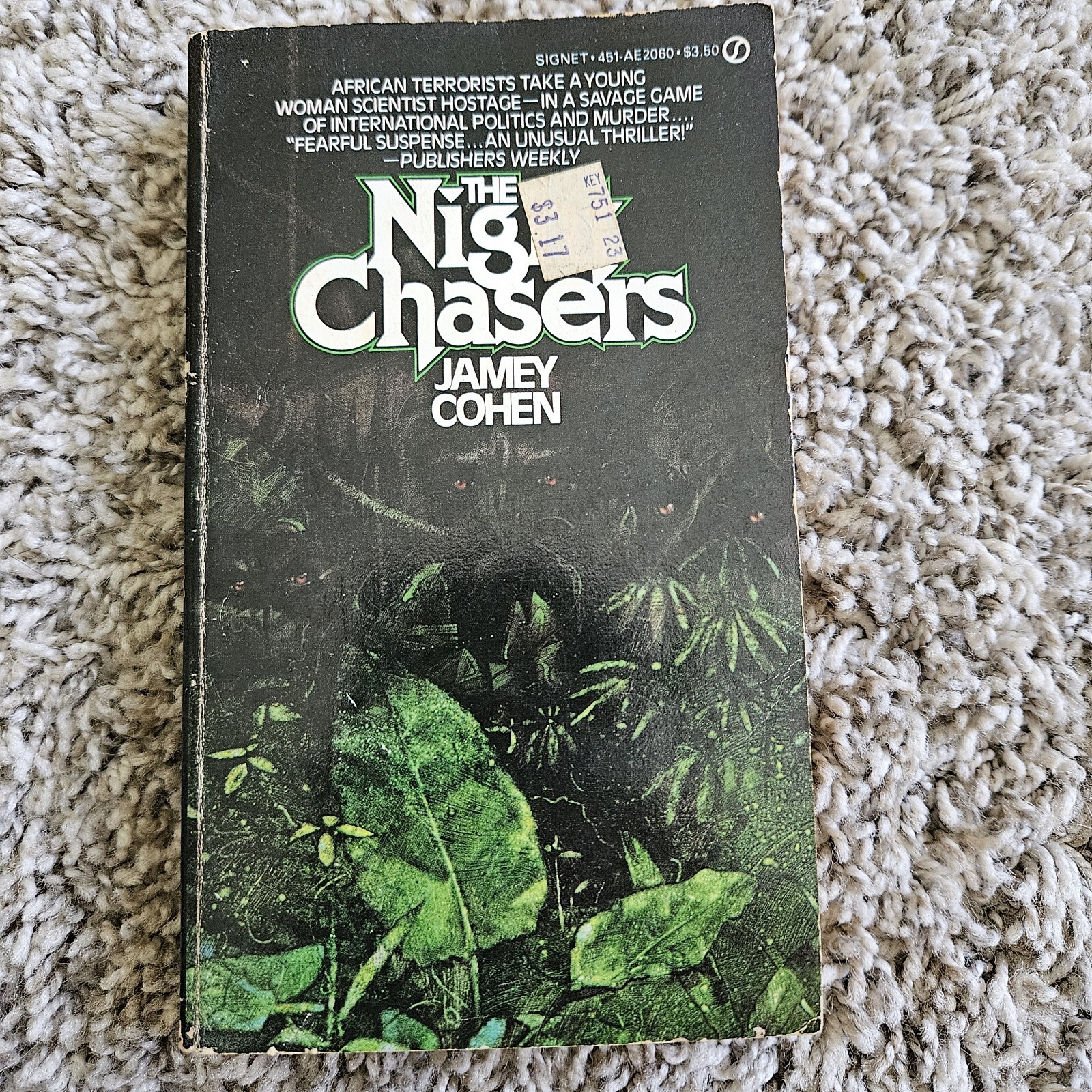 PB Night Chasers by Jamey Cohen VINTAGE 1983 Classic Suspense Thriller