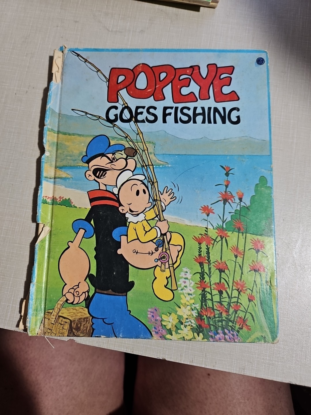 Vintage Popeye Goes Fishing Book