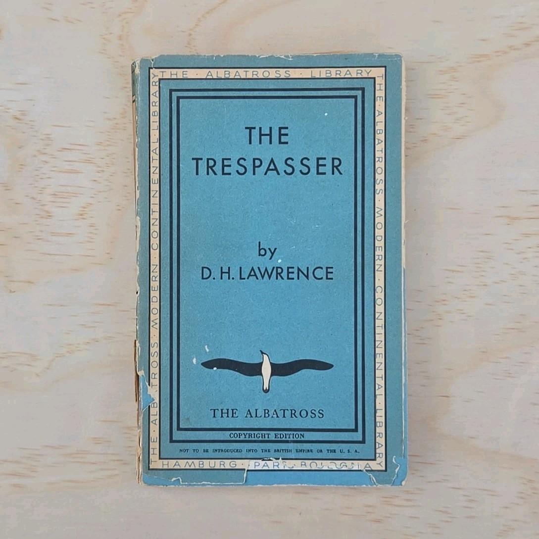 D. H. Lawrence The Trespasser The Albatross 1st Ed Softcover 1934 Hamburg DJ