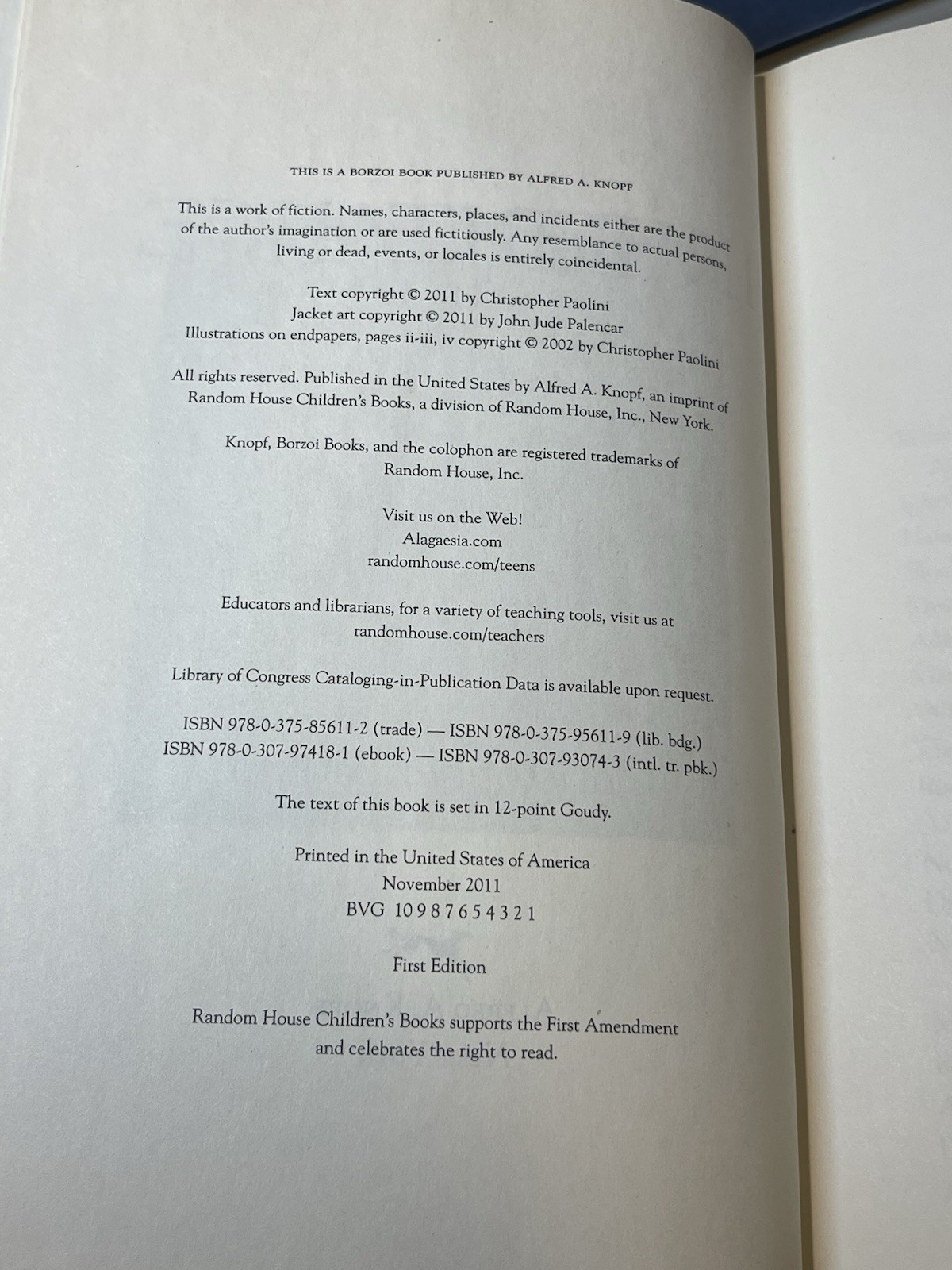 Christopher Paolini Inheritance Cycle 5 Book Set VG 1st/1st -Eldest Is Signed