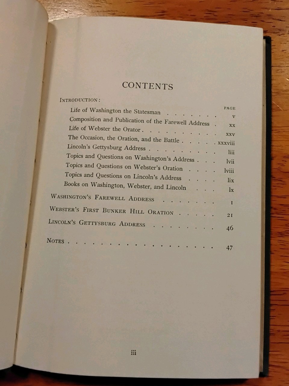 Charles Robert Gaston Washington Webster Lincoln Speeches Ginn Cloth Boston 1919