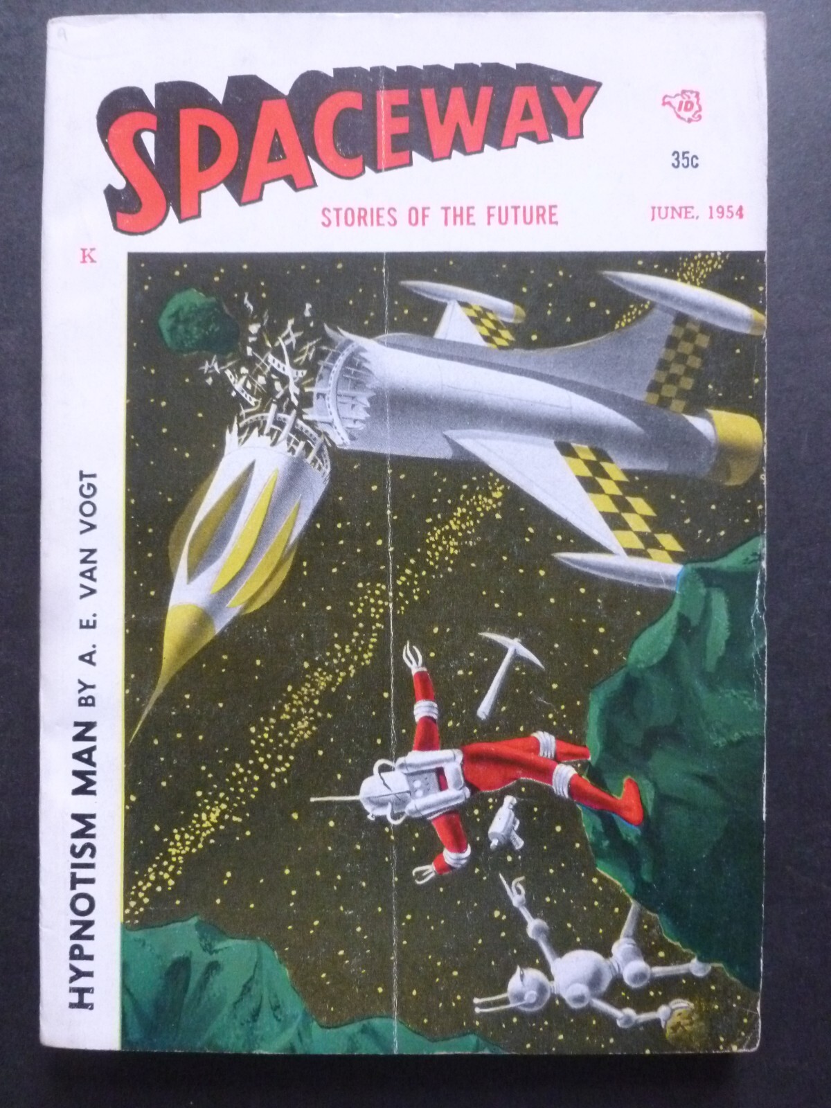 US Digest – SPACEWAY, STORIES OF THE FUTURE June 1954 – Arthur J. Burks