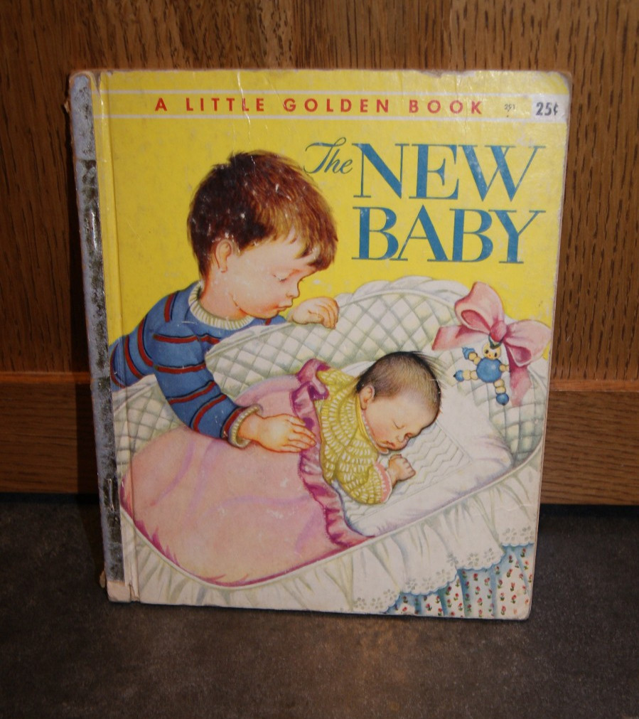 The New Baby, A Little Golden Book, Ruth & Harold Shane, Eloise Wilkin, 1948 „J“
