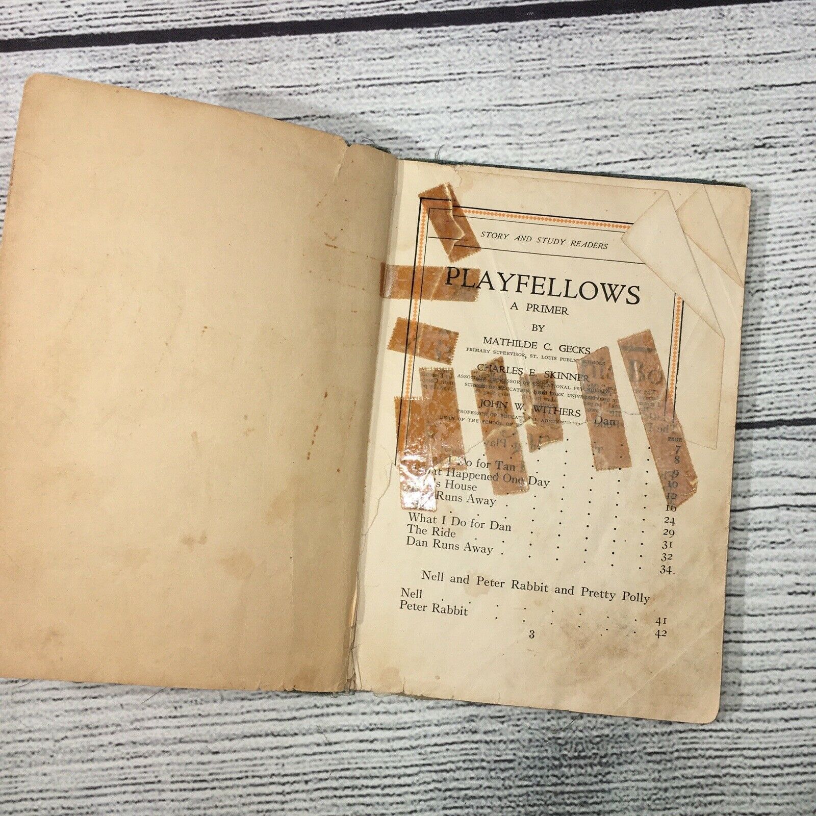1928 School Book Story and Study Reader a Primer by Mathilde C Gecks