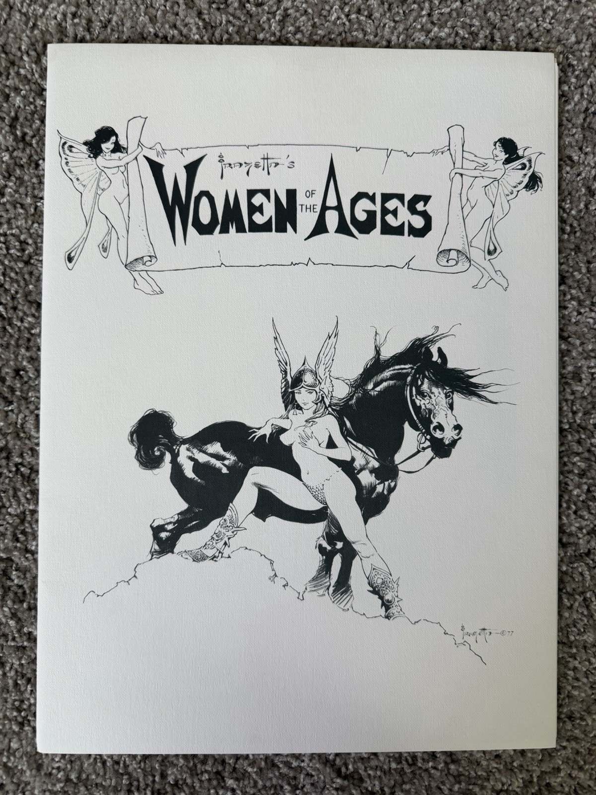 Frank Frazetta Women of the Ages 1977 SIGNED 867/1500 w/ COA