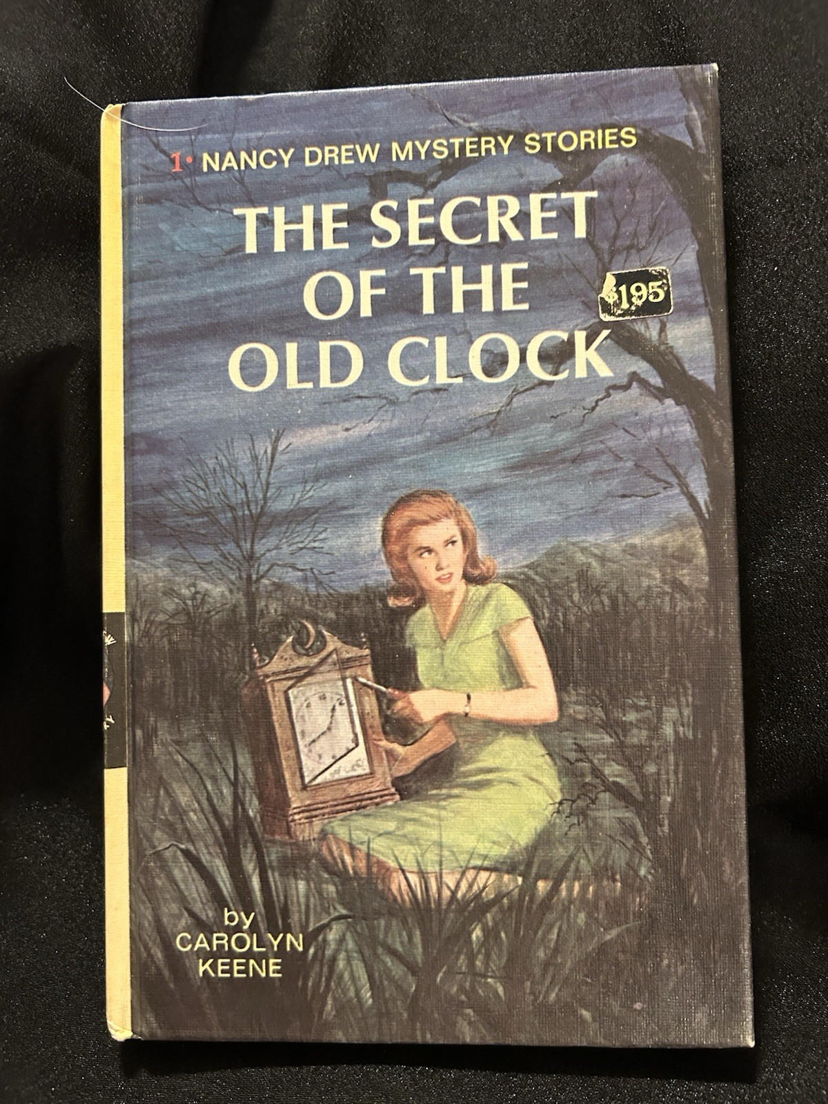 Vintage Nancy Drew #1 The Secret of the Old Clock Hardcover Yellow Spine 1970s