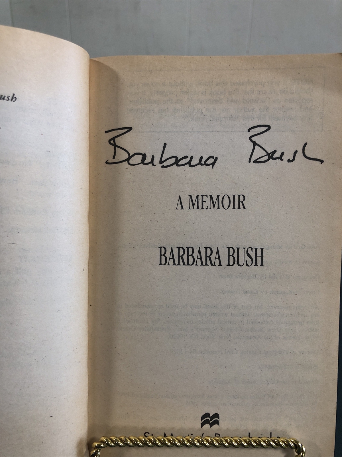 Barbara Bush: A Memoir, Bush, Barbara, Vintage Paperback 1995