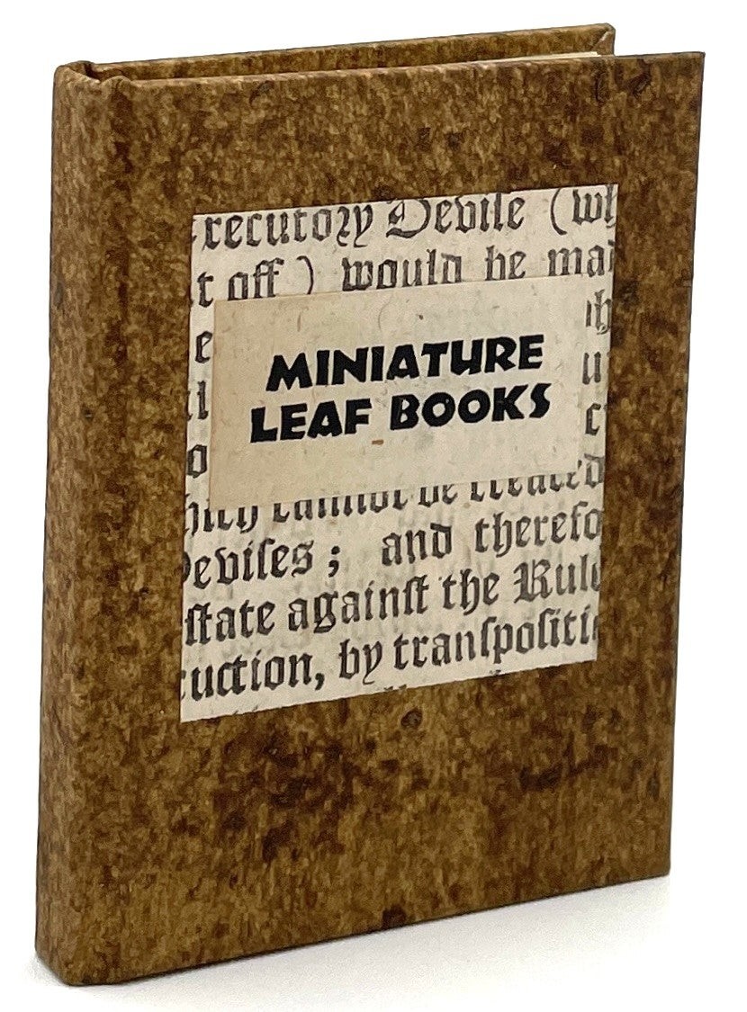 Peter Thomas / Miniature Leaf Books Miniature