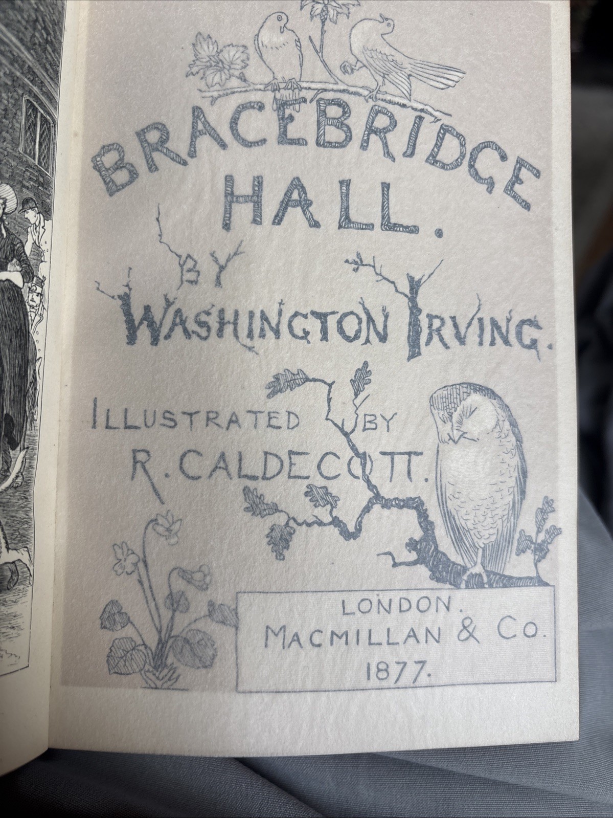 Bracebridge Hall 1877 1st Caldecott Binding Bayntun Rivière Fine Binding
