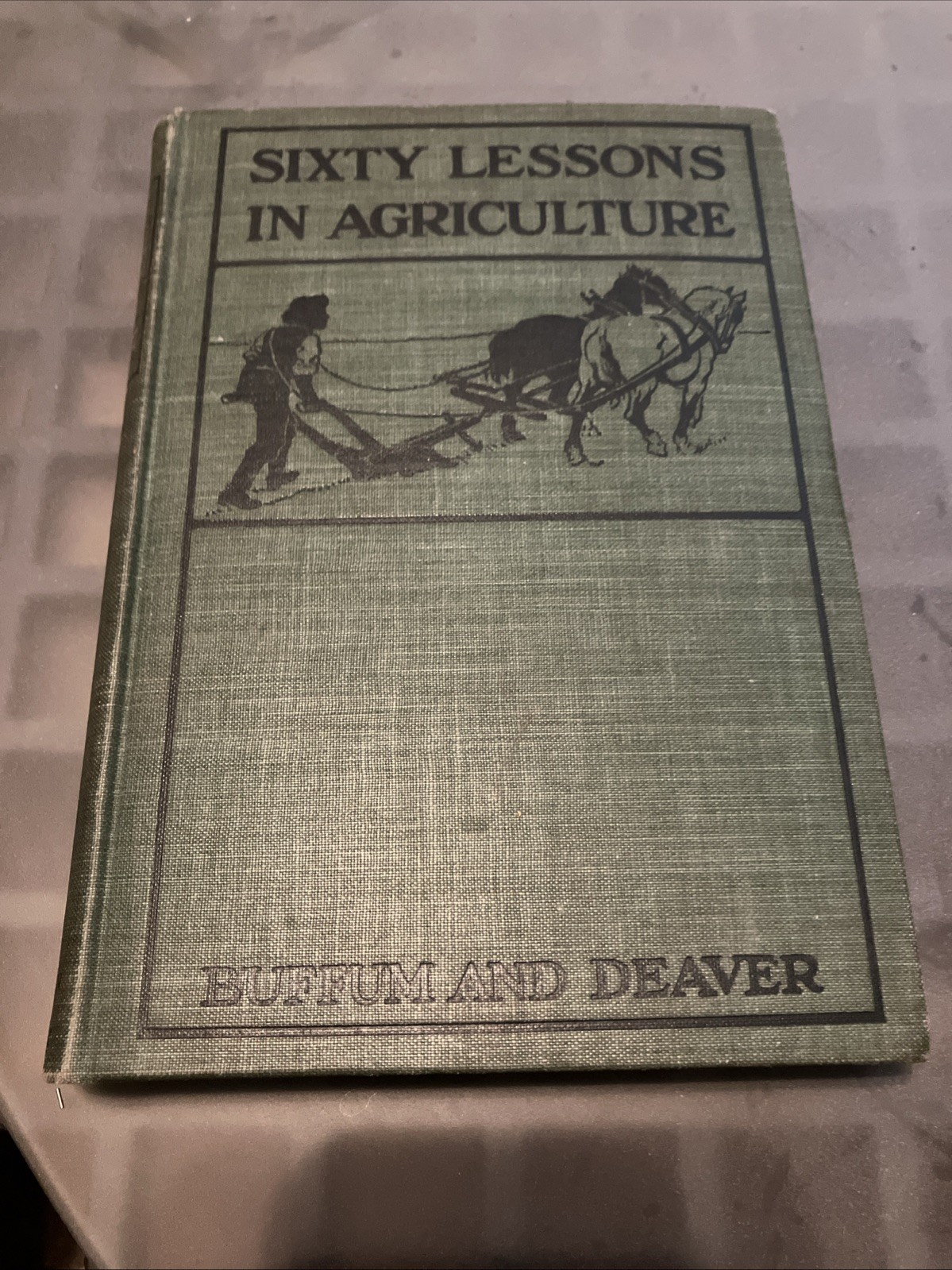 Sixty Lessons in Agriculture hardback 1913 Burt C. Buffum & David Clement Deaver