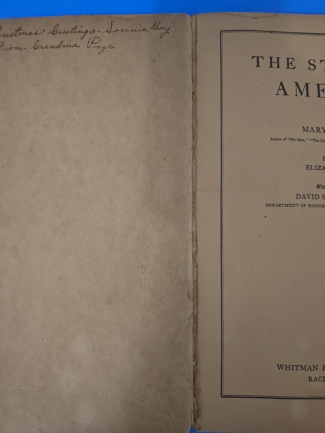 VTG 1935 The Story Of America By Mary D. Chase Paperback Whitman Publishing