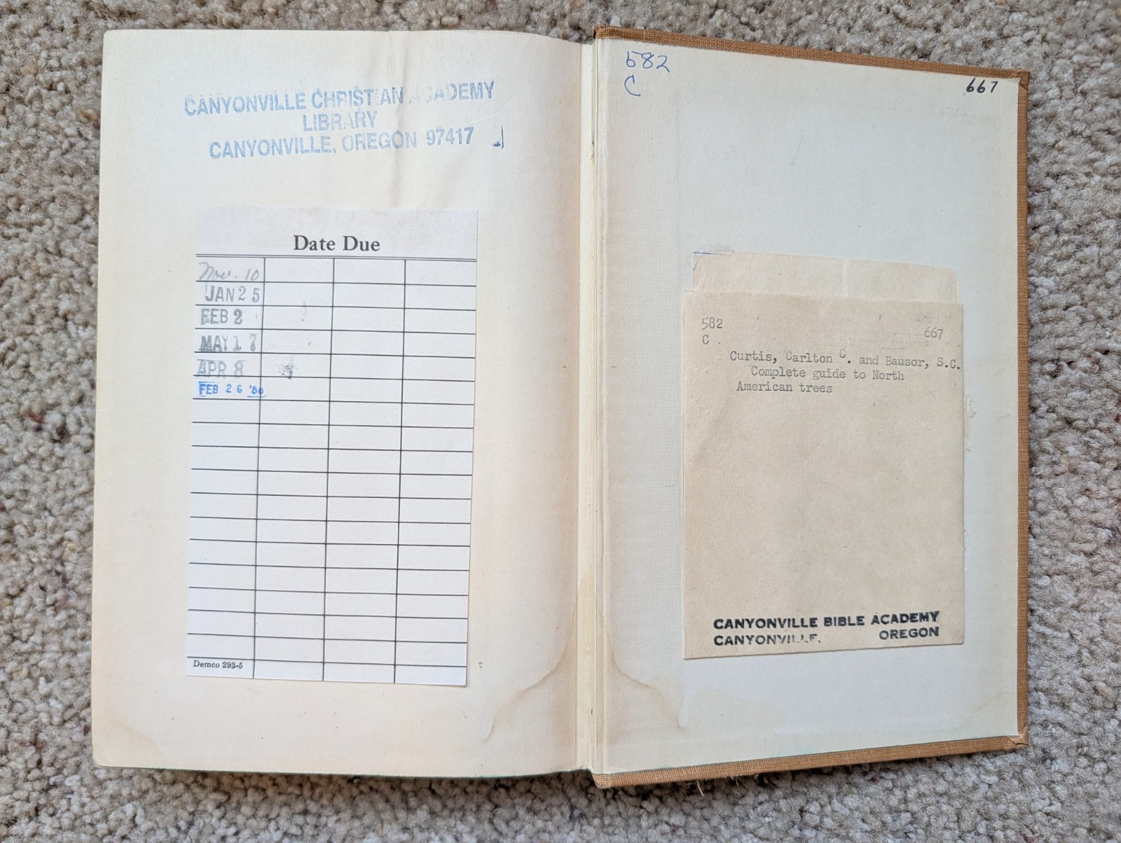 Complete Guide to North American Trees Curtis & Bausor HC 1944 Ex-Library Damage