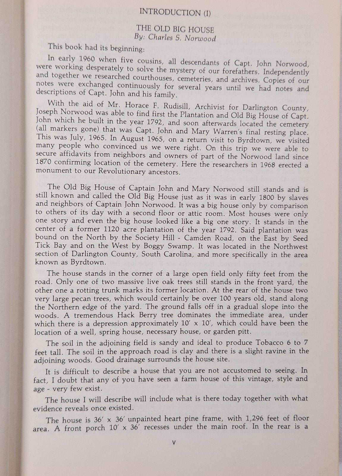 1979 Capt John Norwood And Mary Warren Norwood Family History South Carolina