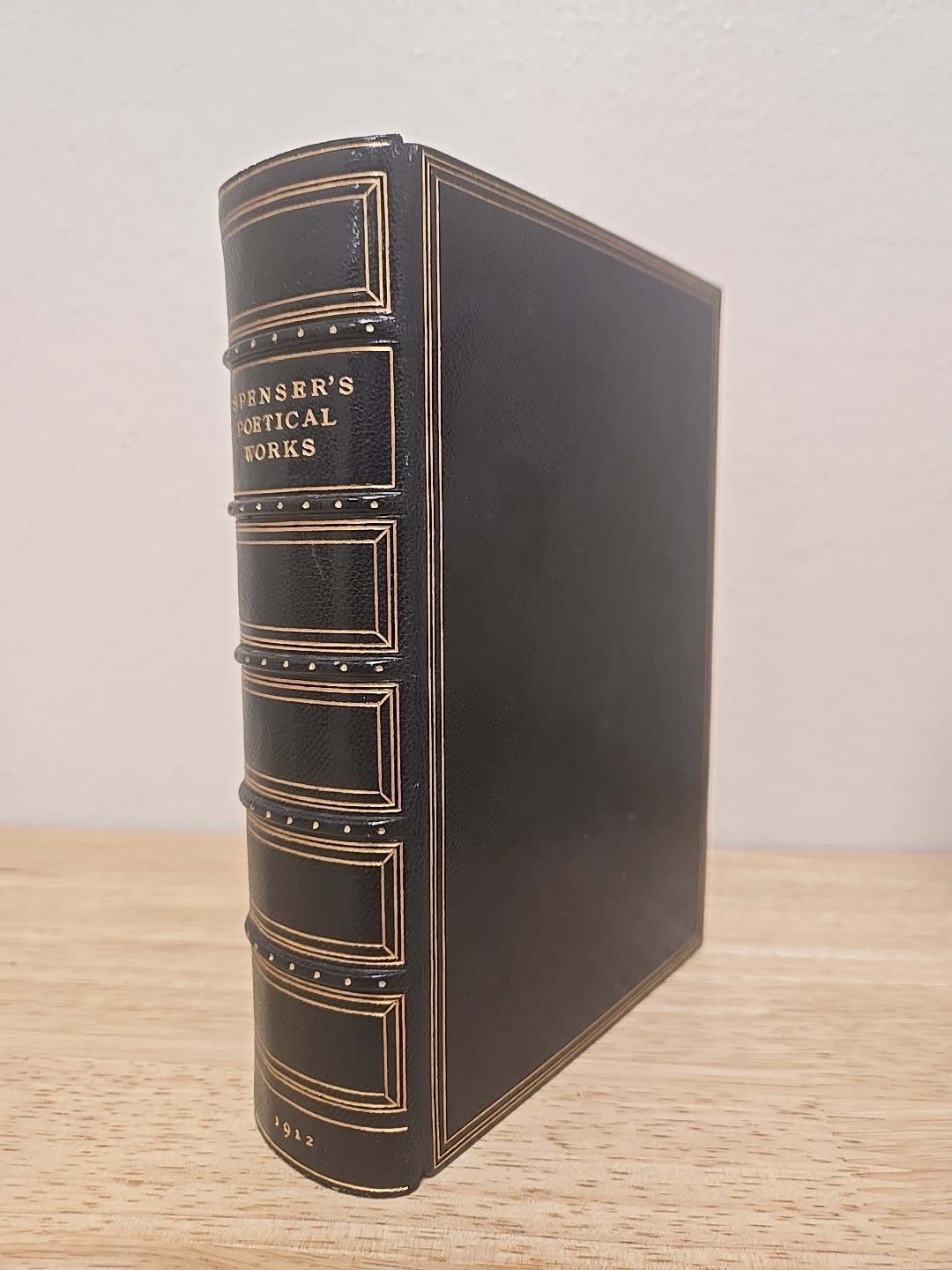 1912 Vintage Book: The Poetical Works Of Edmund Spenser (Hatchards Binding)
