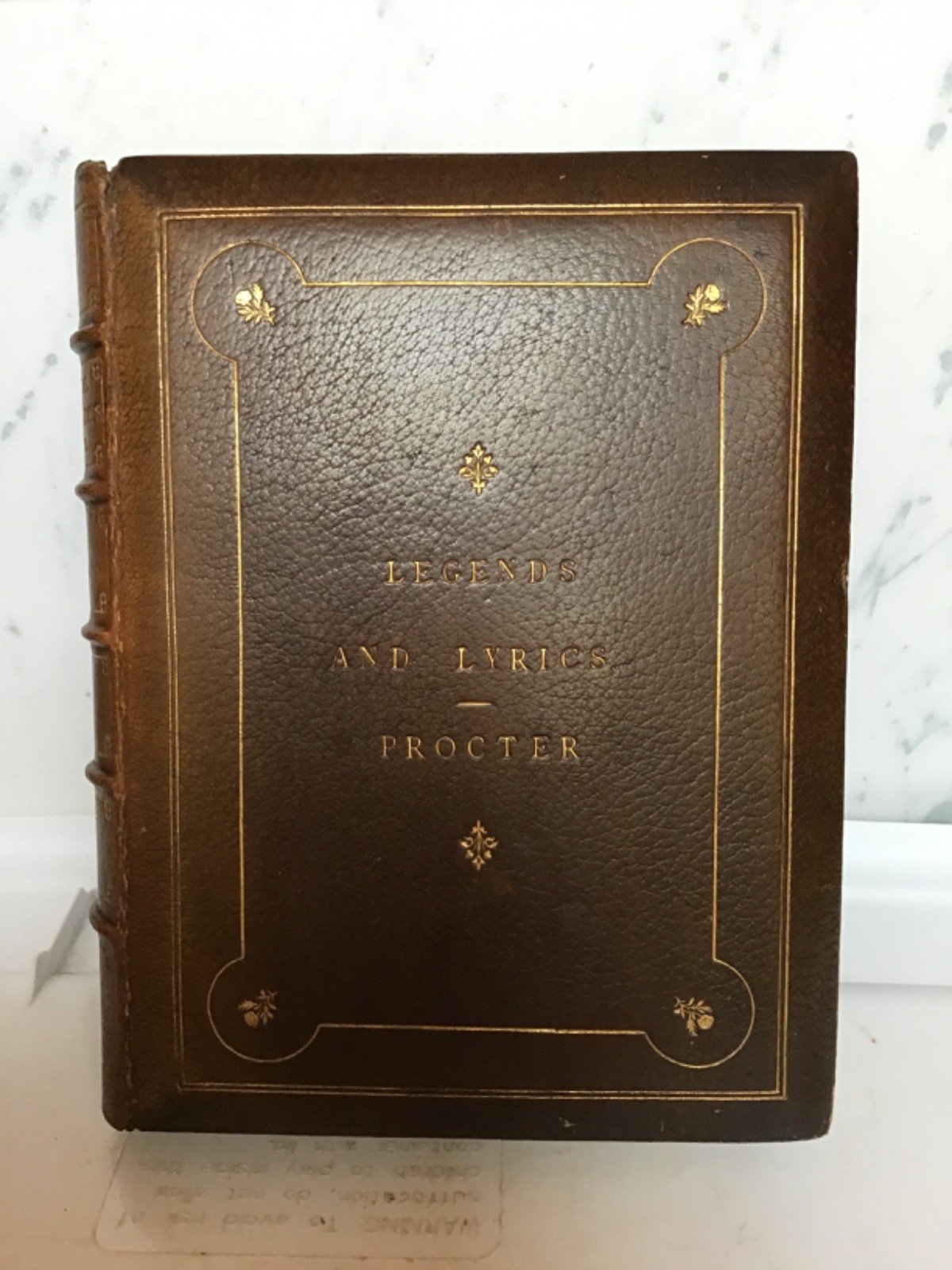 Antique 1866 Legends and Lyrics by Adelaide Anne Procter Intro Charles Dickens