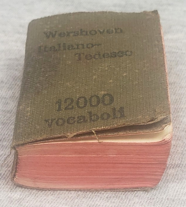 Miniature Italian German Wershoven 12,000 Word Dictionary Softback 1-3/8″