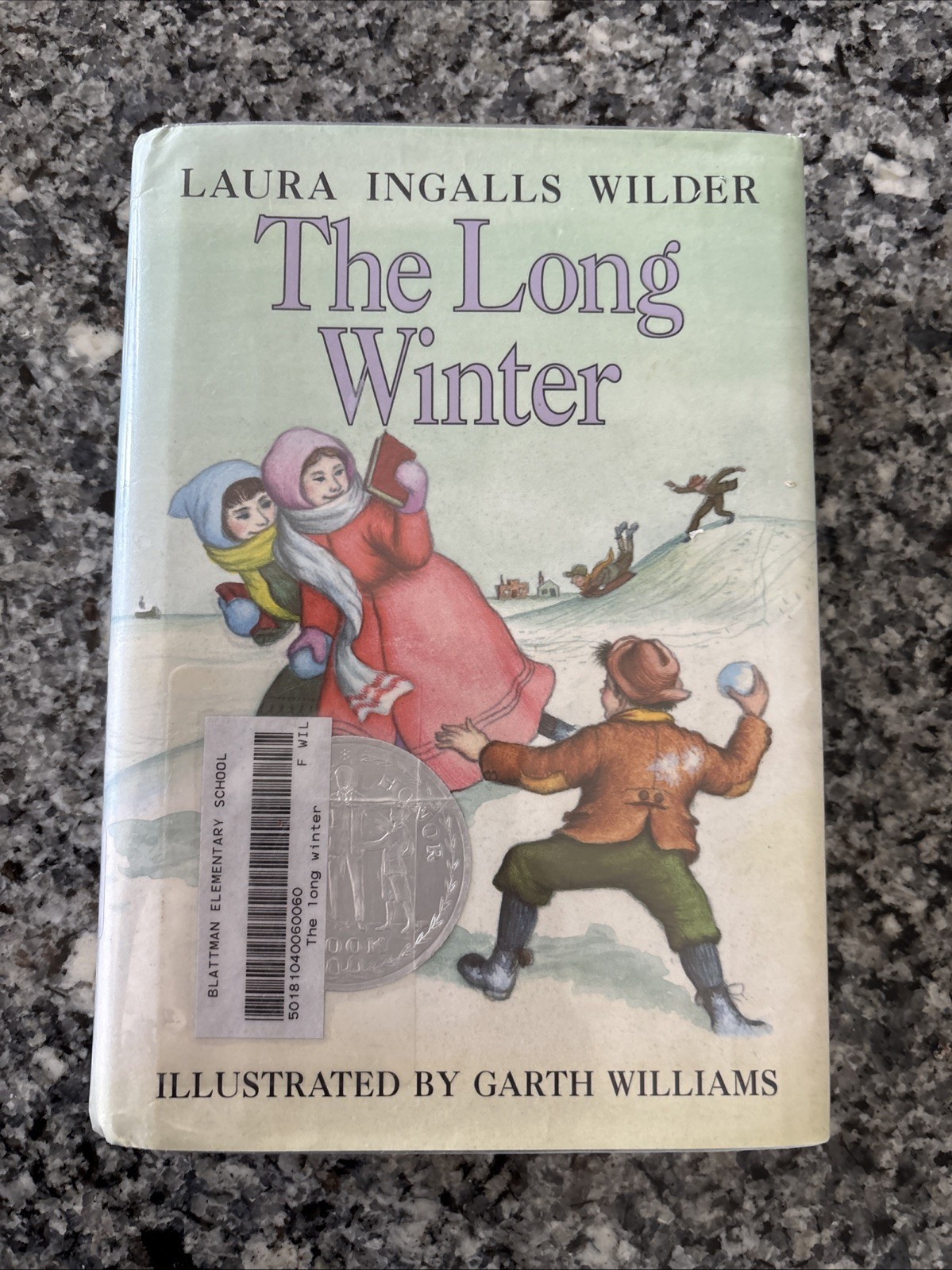 The Long Winter Laura Ingalls Wilder 1953/c1968 Vintage HCDJ Garth Williams