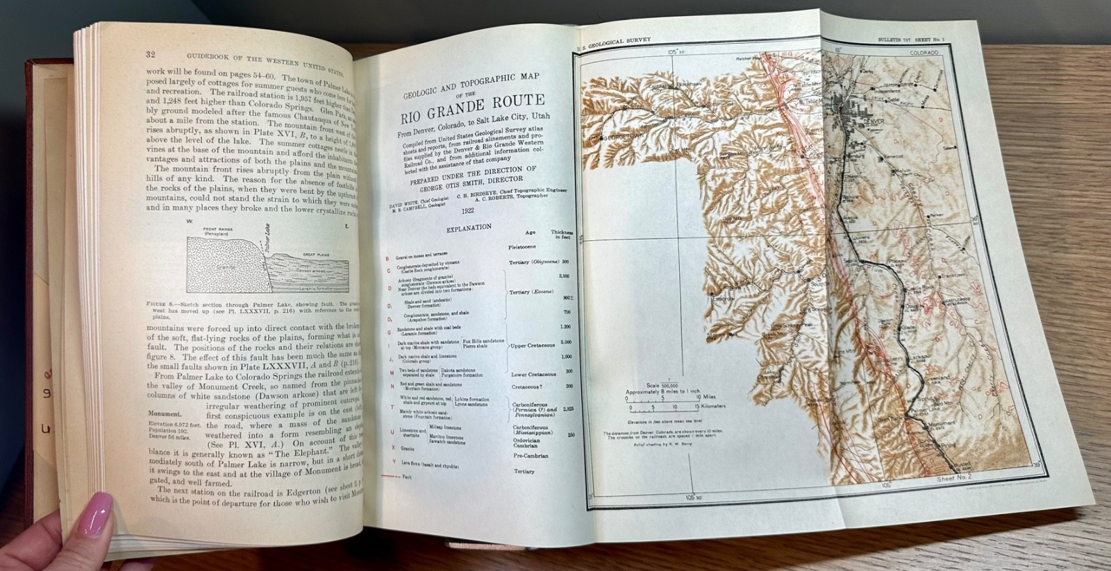 1922 Guidebook Western US Part E Denver Rio Grande Route Maps Plates Campbell Ed