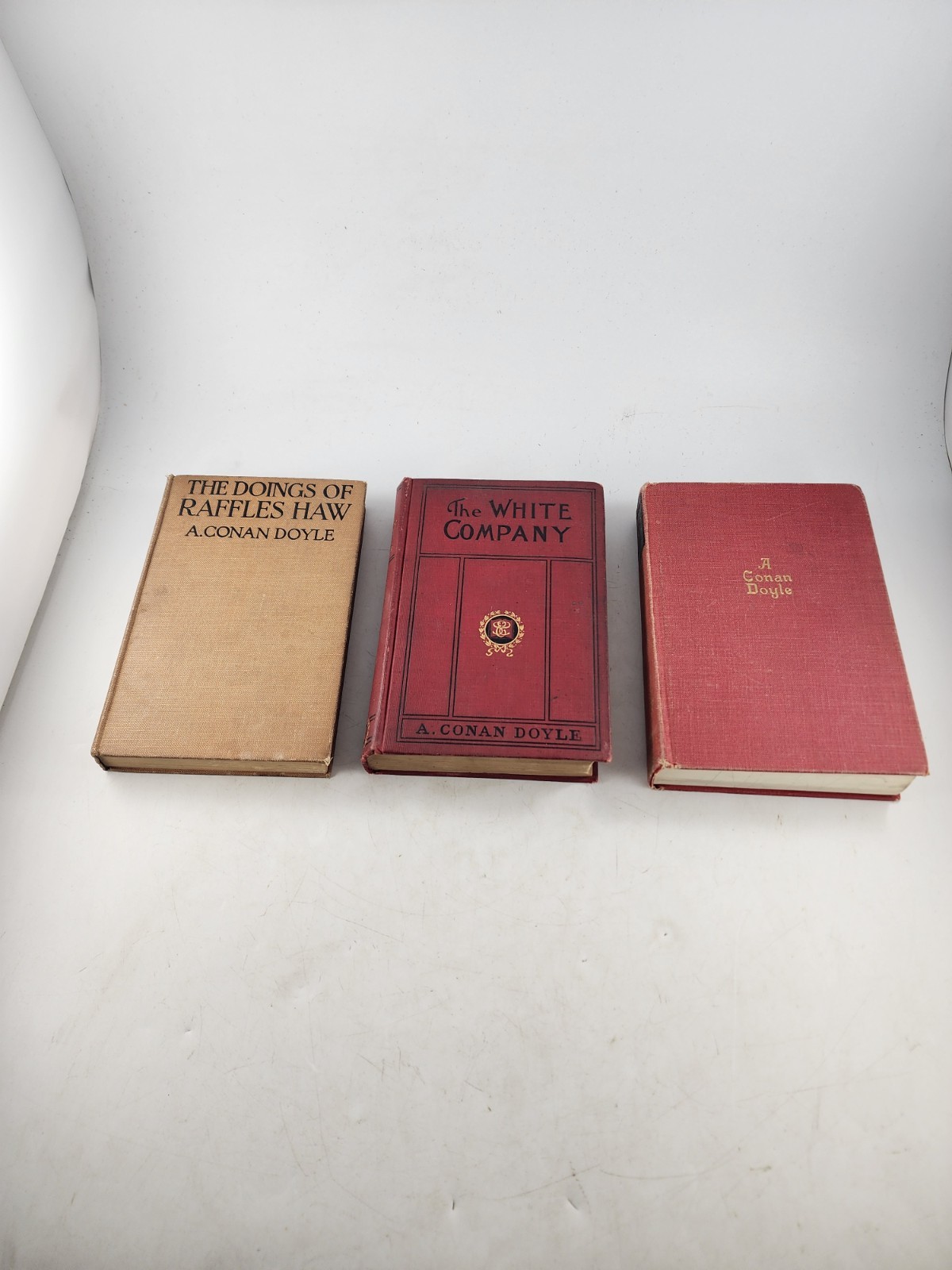Aurthur Conan Doyle Book Lot Doings Of Raffles Haw 1919 White Company Works Of