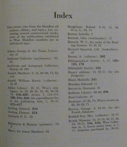 THOMAS J. WISE: CENTENARY STUDIES – 1959 T. J. Wise the Great Book Forger