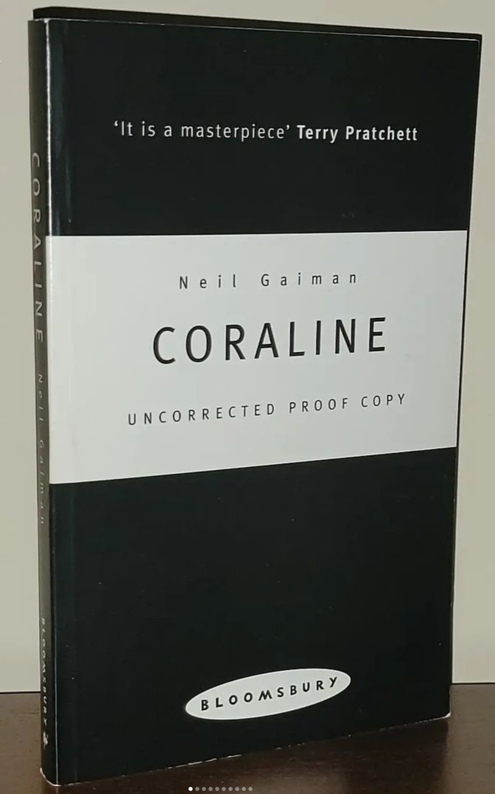 2002 CORALINE UNCORRECTED PROOF COPY SIGNED NEIL GAIMAN & DAVE MCKEAN