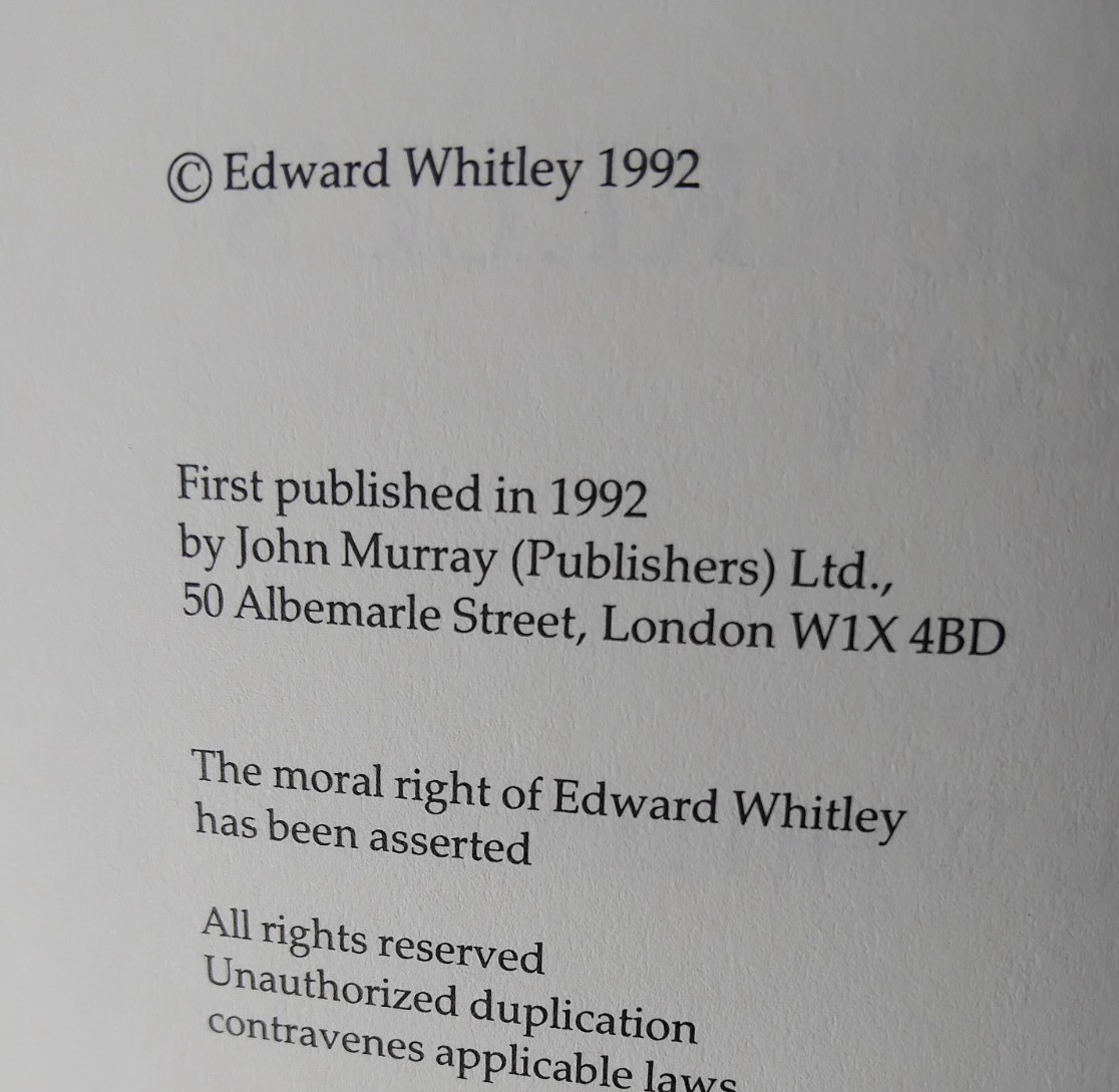Signed Gerald Durrell’s Army by Edward Whitley First Edition Hardback 1992