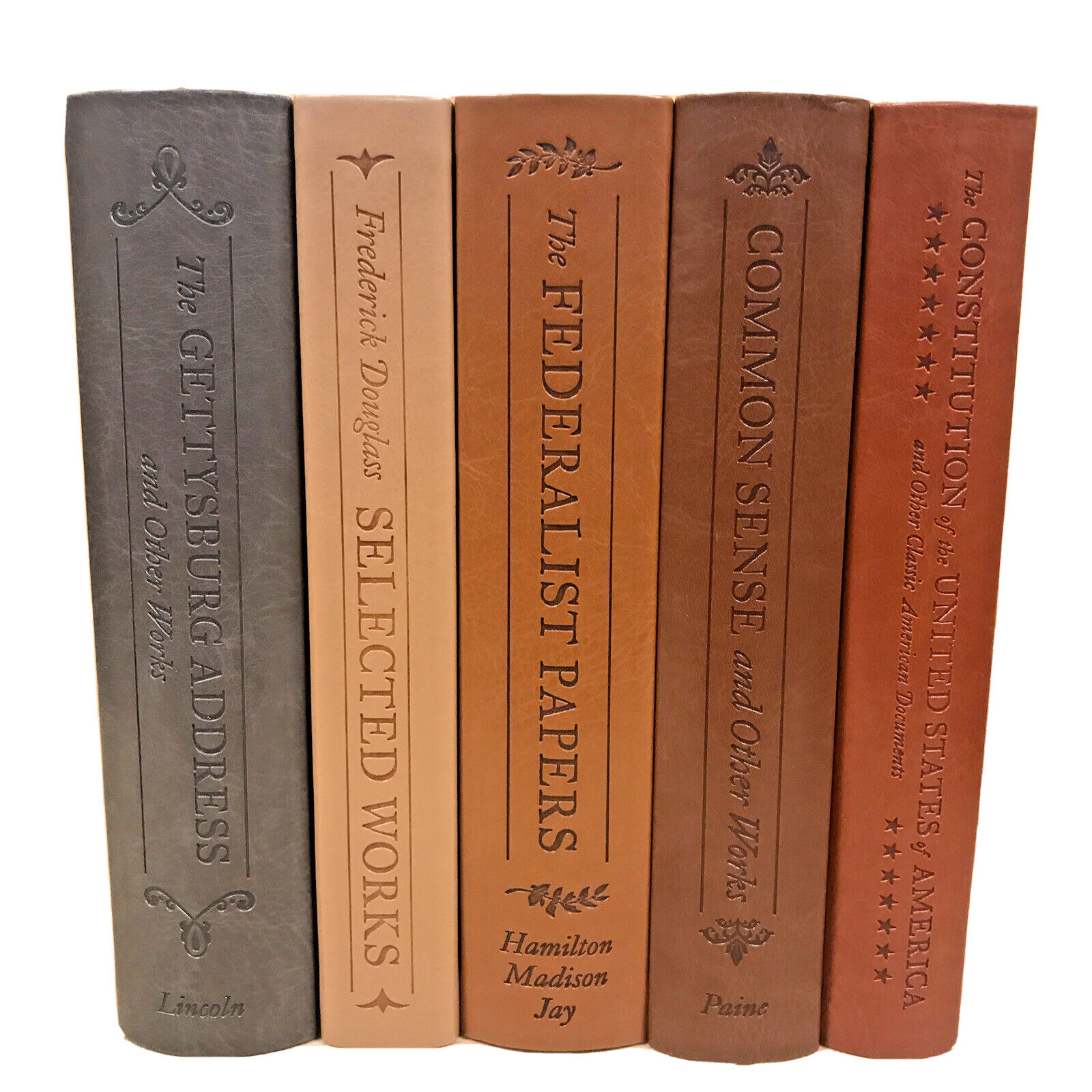 ??Set of 5 American History : COMMON SENSE CONSTITUTION FEDERALIST PAPERS +2 NEW