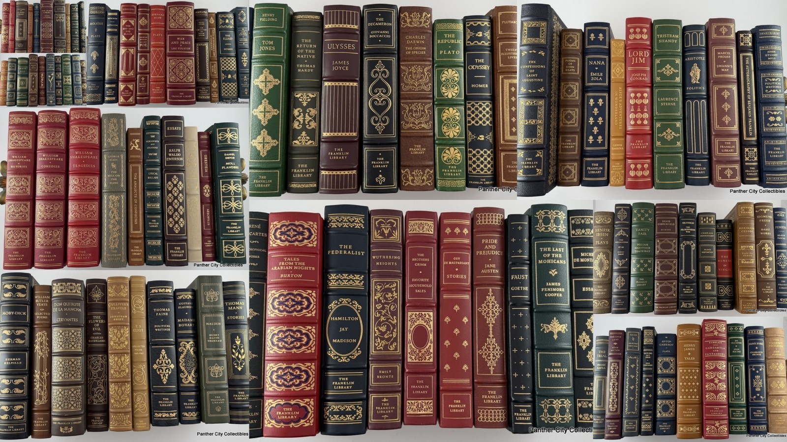 (Complete 100v Set) Franklin Library 100 Greatest Books Of All Time Leather Gilt