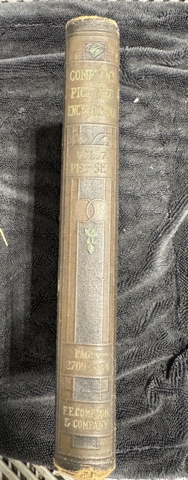 Compton’s Pictured Encyclopedia 9-Volume Set (1920)Vintage