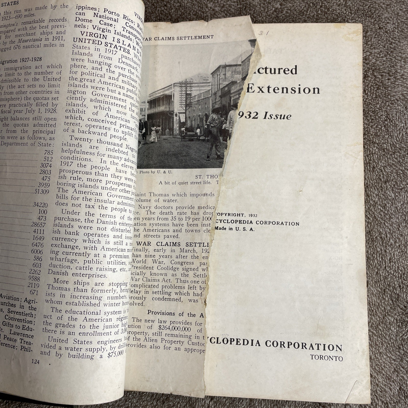 1928 Encyclopedia “Perpetual Pictured Loose Leaf Extension” The Source Book