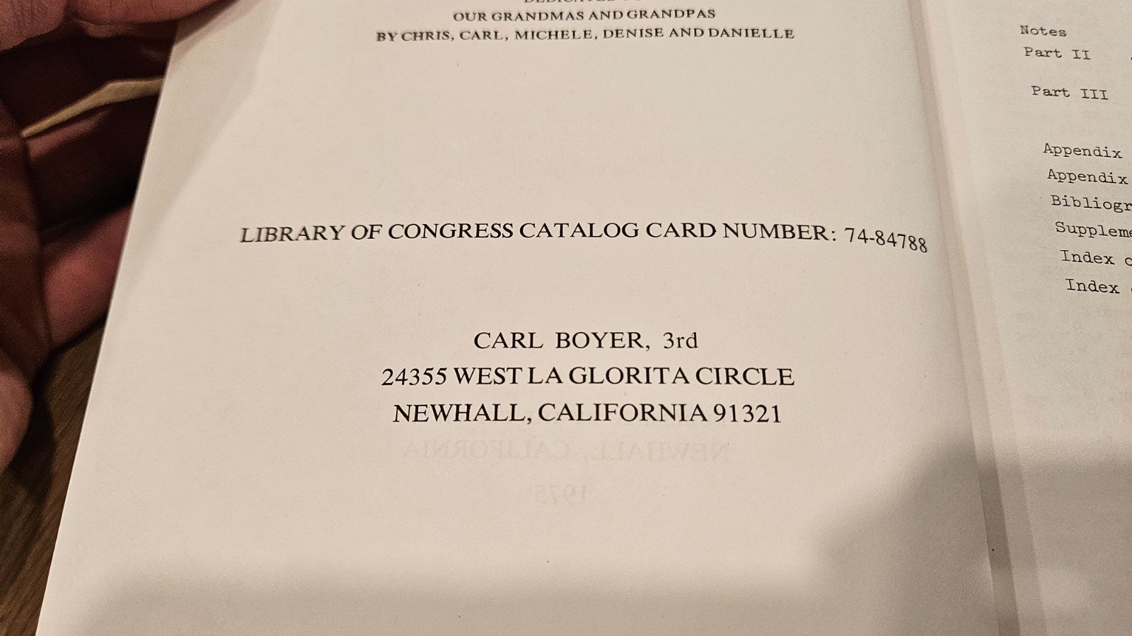 Ancestral Lines Compiled by Carl Boyer 3rd – 144 Families 1970 HC Reference Book